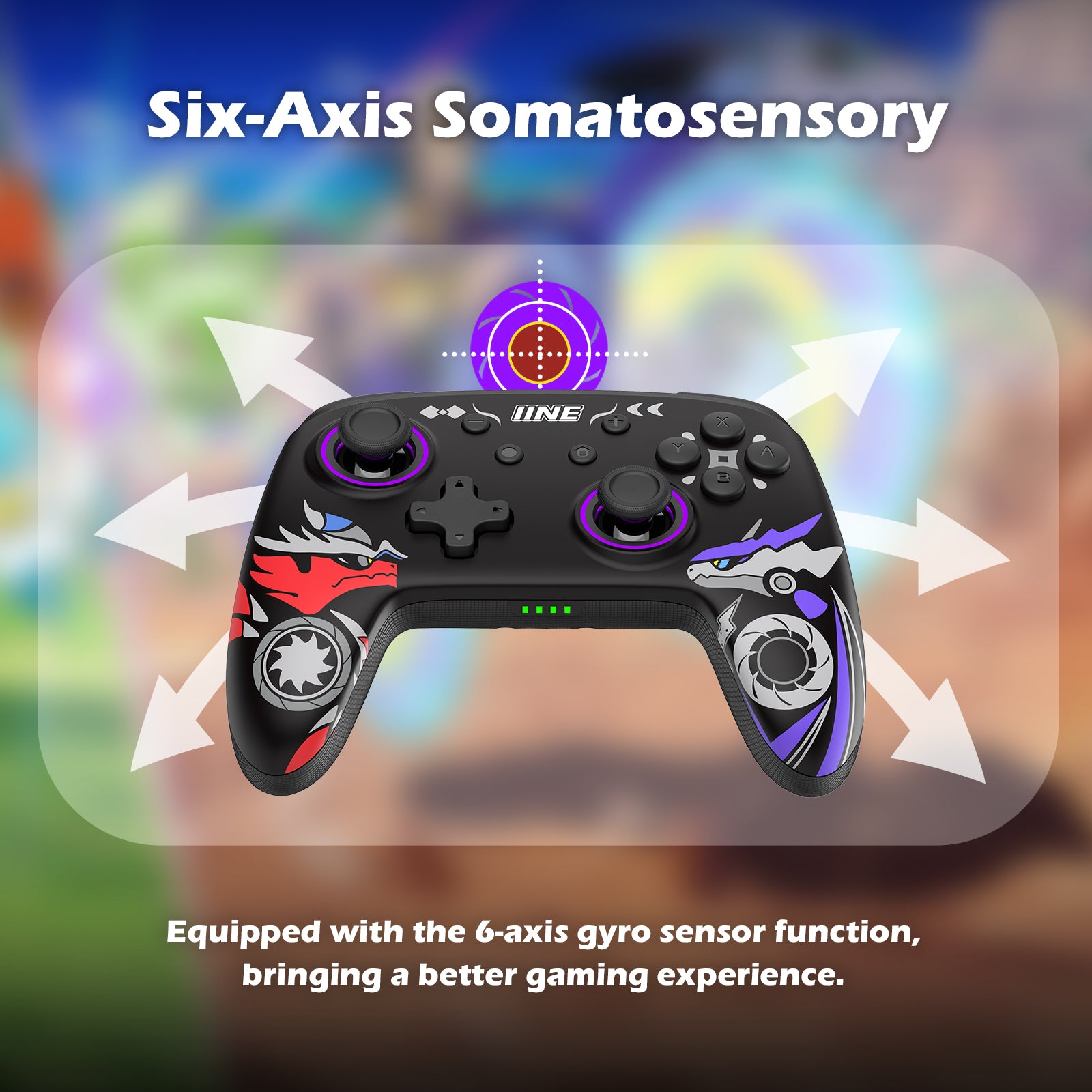 IINE Nintendo Switch Pokemon Scarlet & Violet Wireless Controller