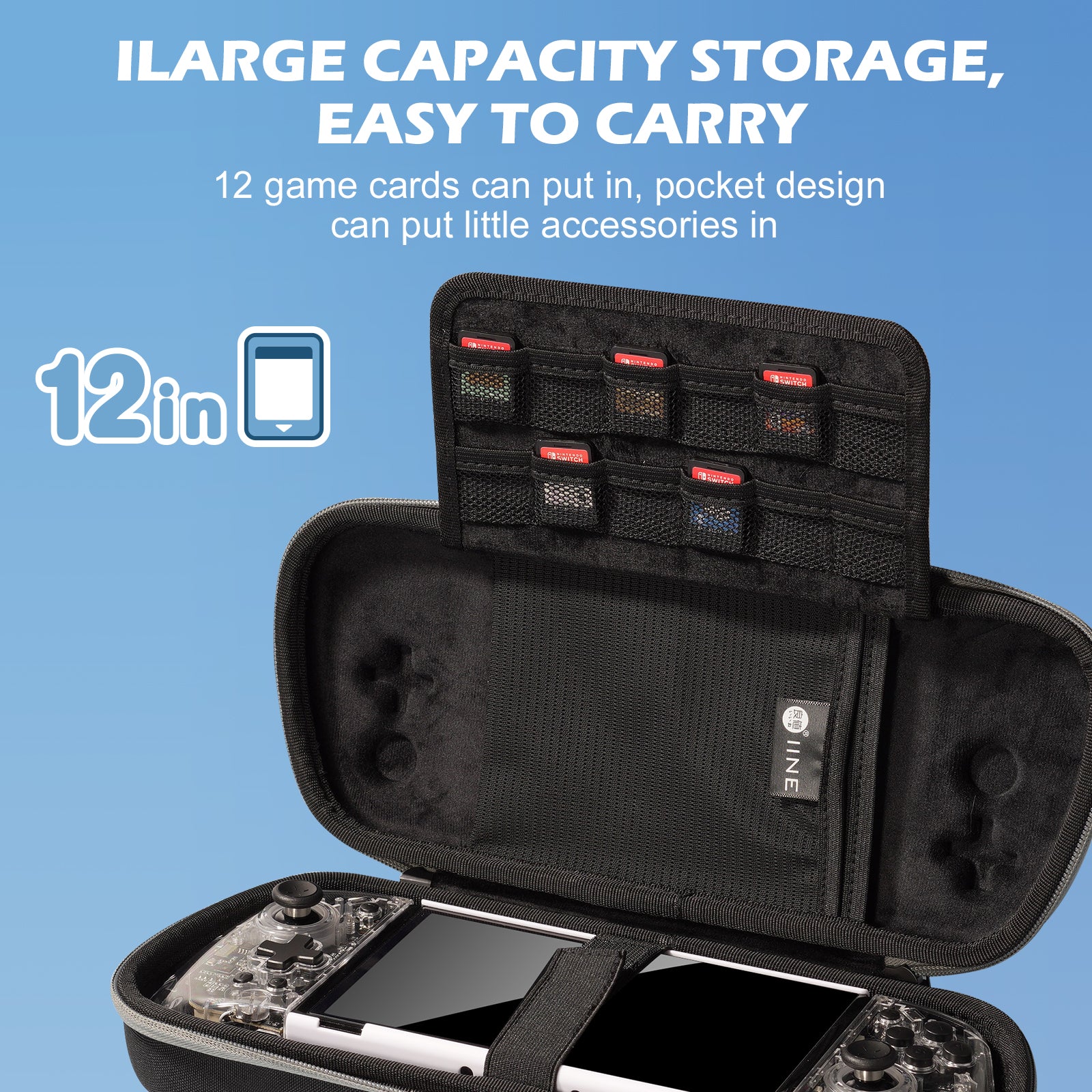 IINE Elite-Plus Joypad Bag for Nintendo Switch/OLED