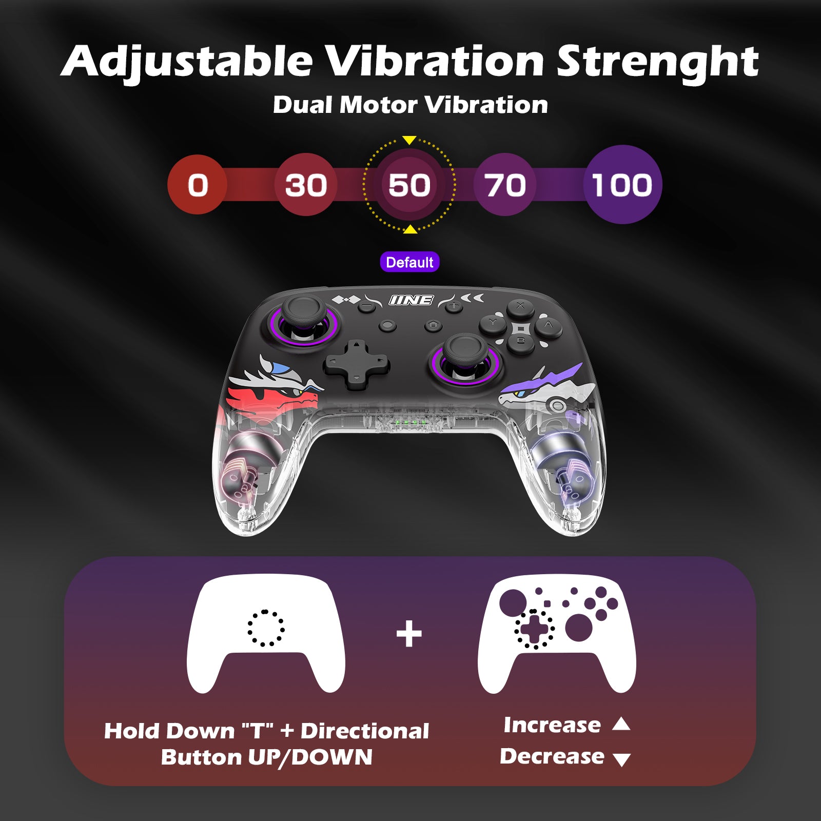 IINE Nintendo Switch Pokemon Scarlet & Violet Wireless Controller