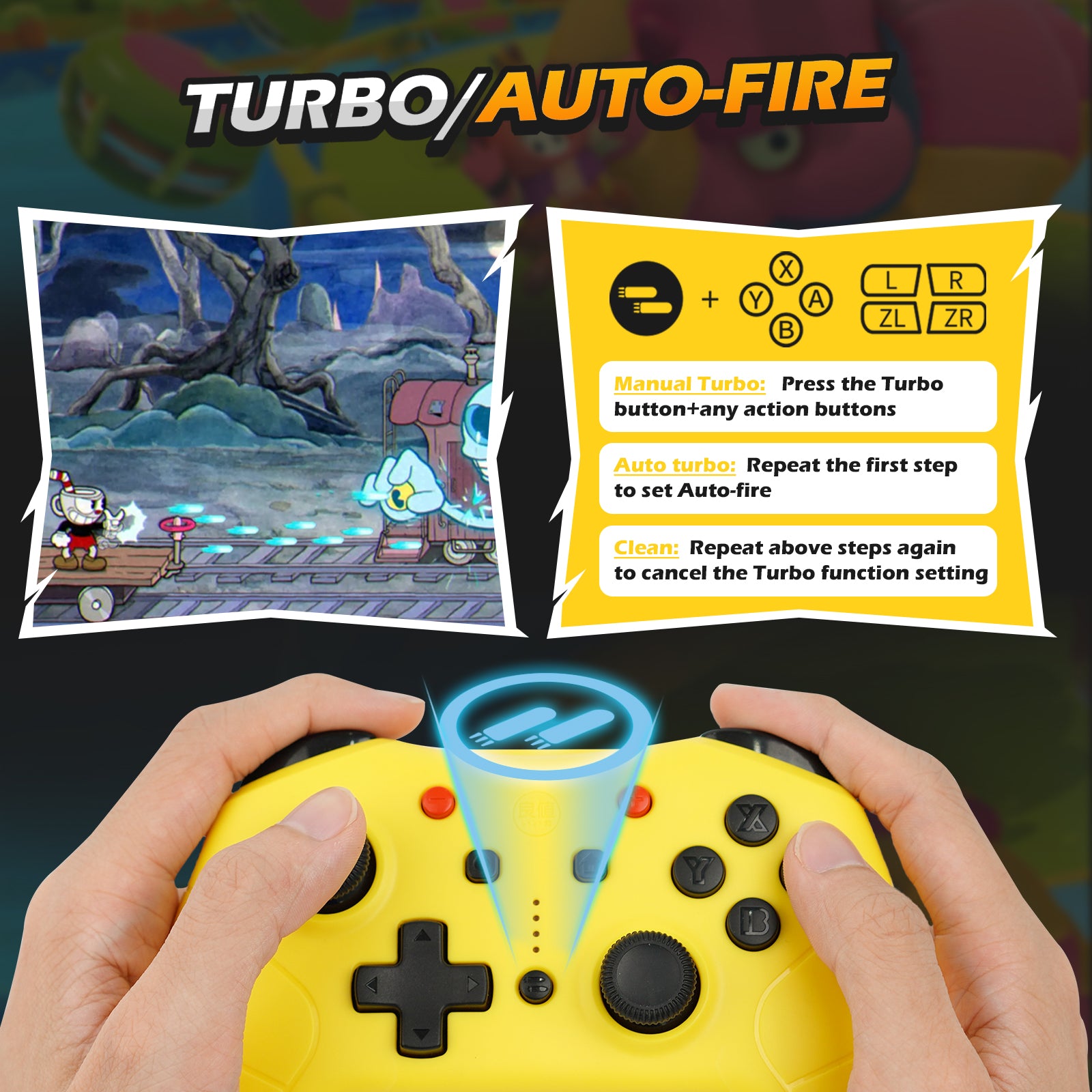 IINE Nintendo Switch Cartoon Wake Up Controller