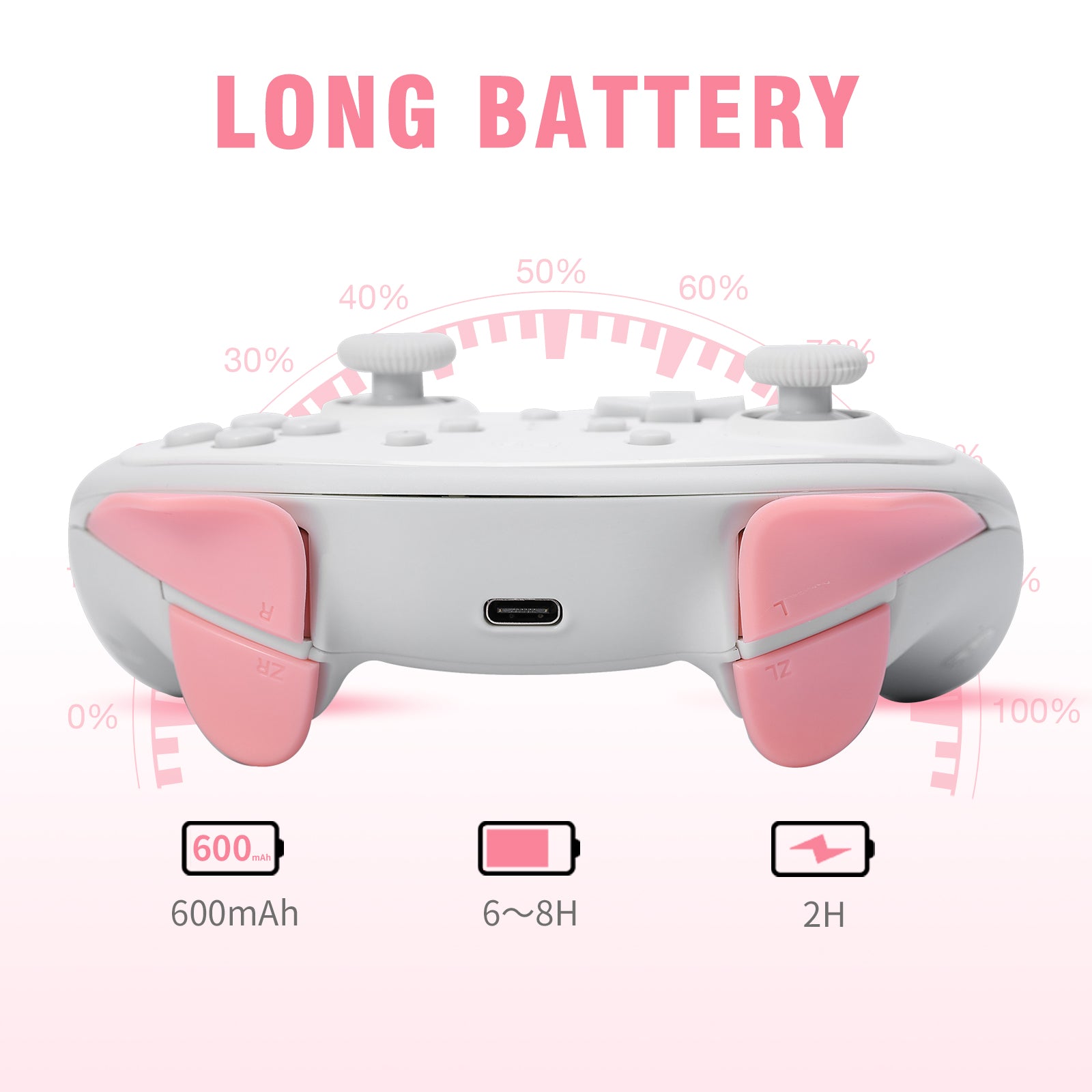 IINE Nintendo Switch Pink Kitten Wireless Controller