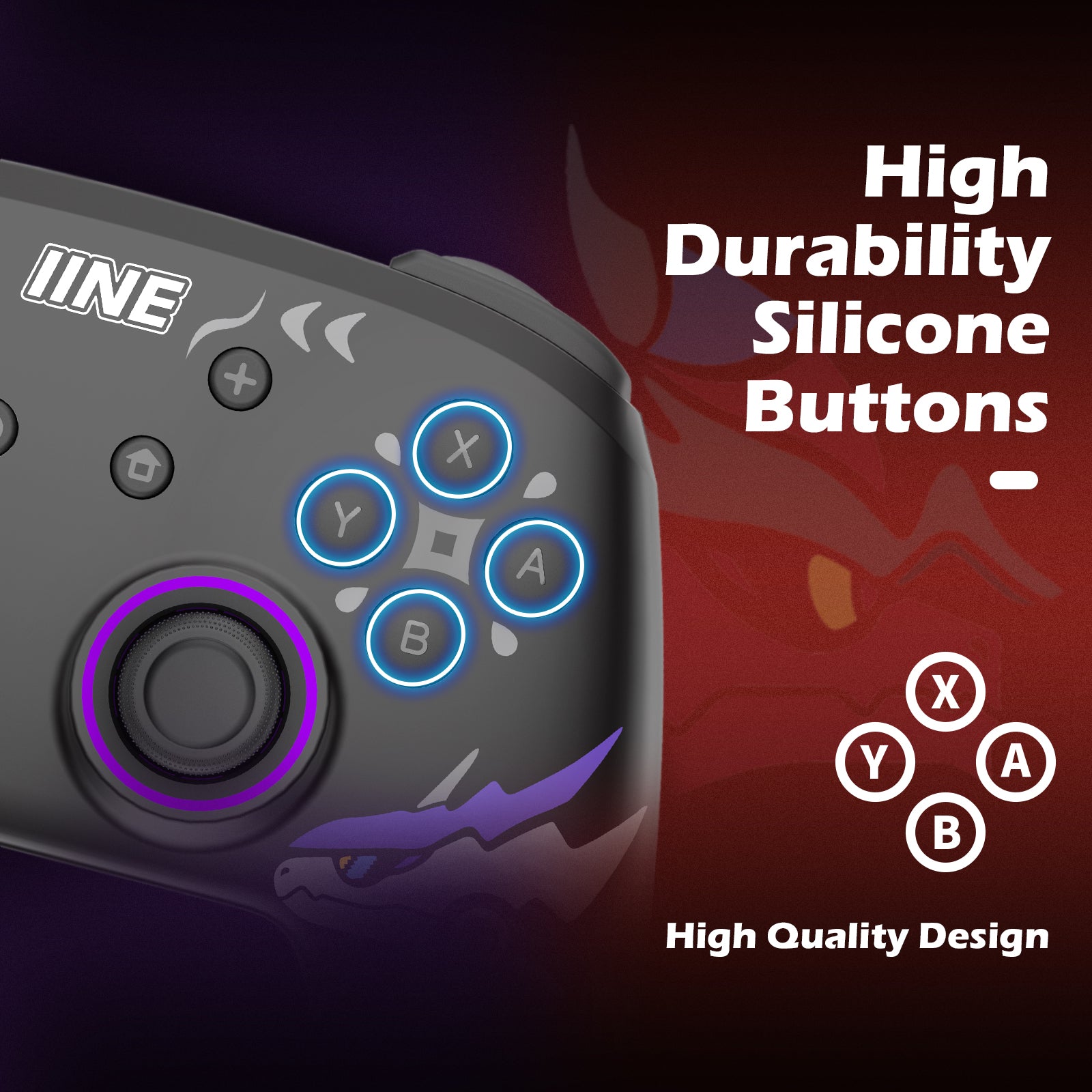 IINE Nintendo Switch Pokemon Scarlet & Violet Wireless Controller