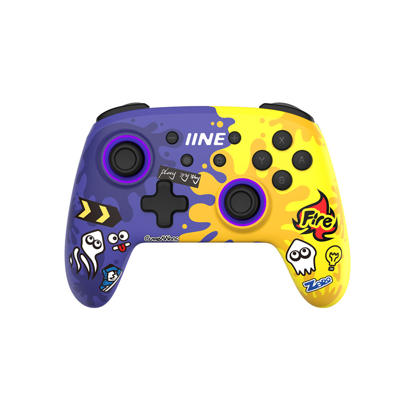 IINE Splatoon Purple-Yellow Games Accessories for Nintendo Switch