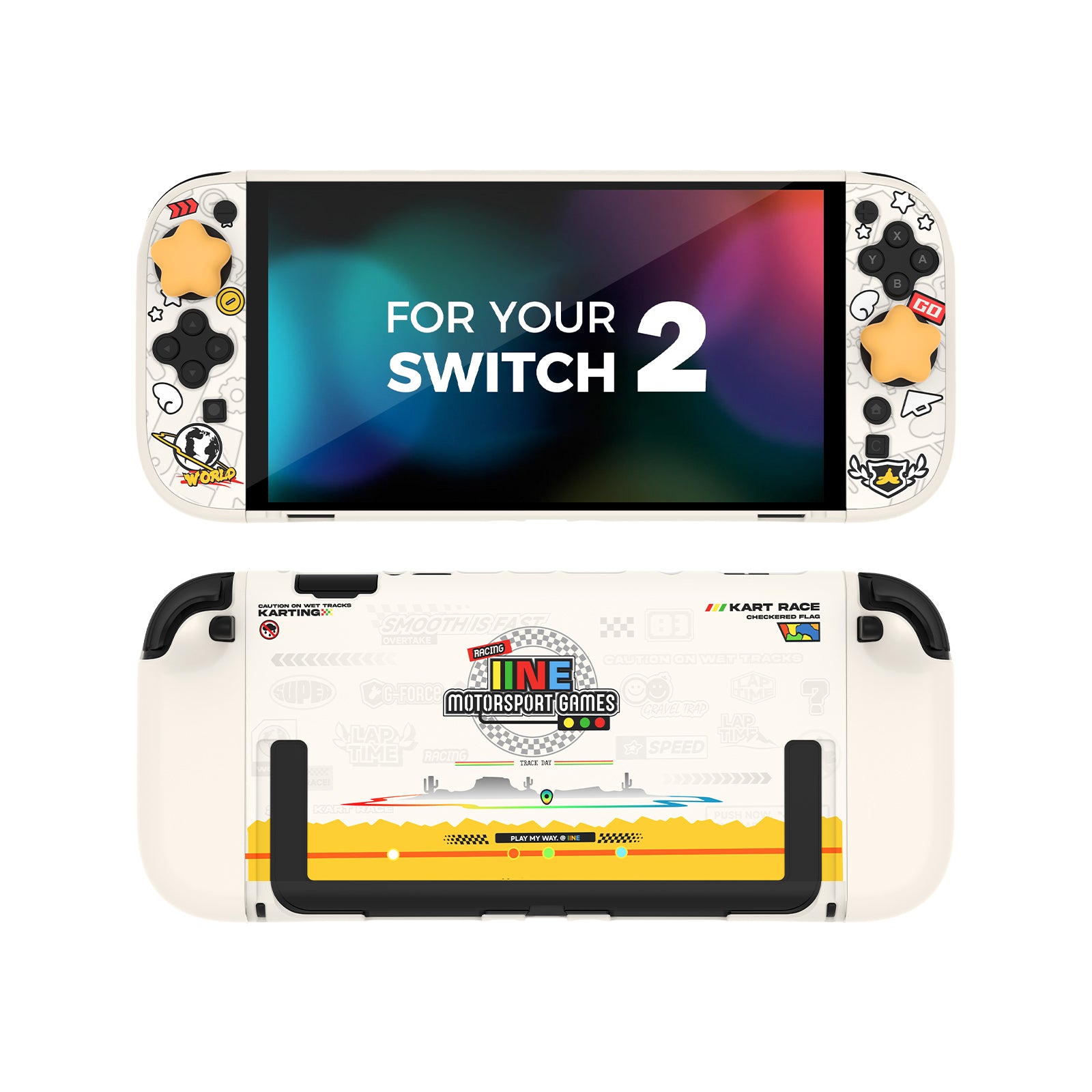 IINE Mario & Splatoon Game Theme PC Protective Case Set for Switch 2