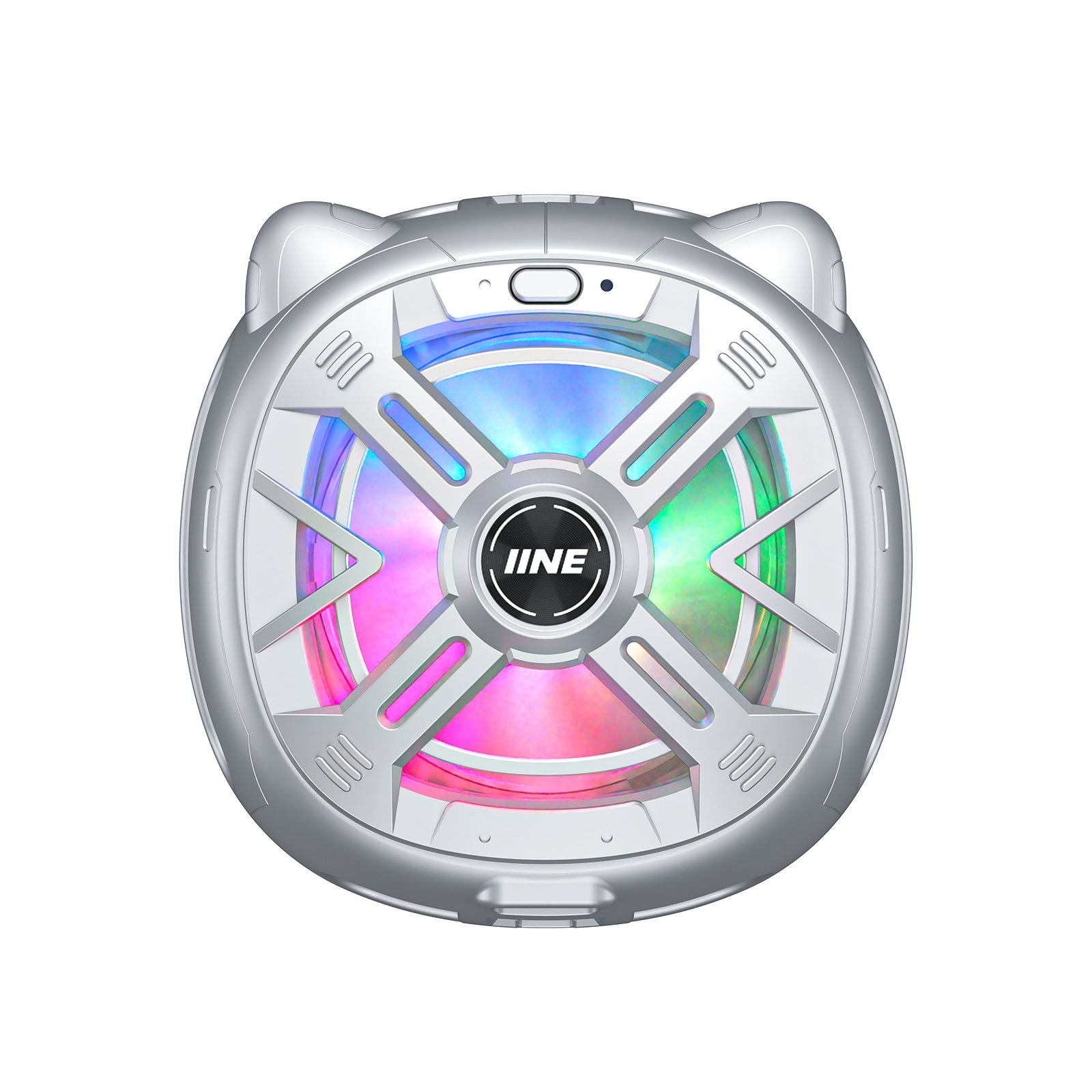 IINE Chill Meow Magnetic Cooling Fan /Magnetic Installation Compact and Light weight /Vibrant RGB Lighting