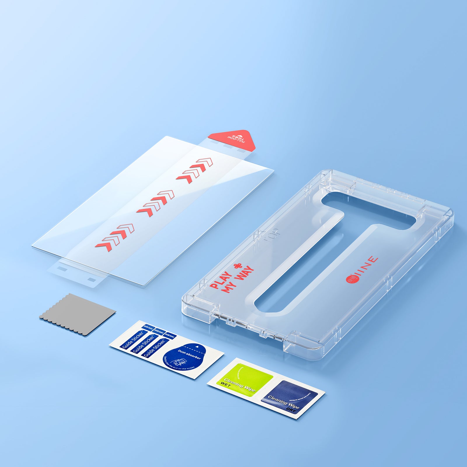 IINE Tempered Glass Screen Protector with Auxiliary device for Switch 2