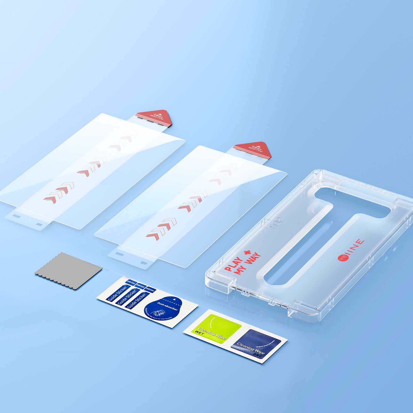 IINE Tempered Glass Screen Protector with Auxiliary device for Switch 2