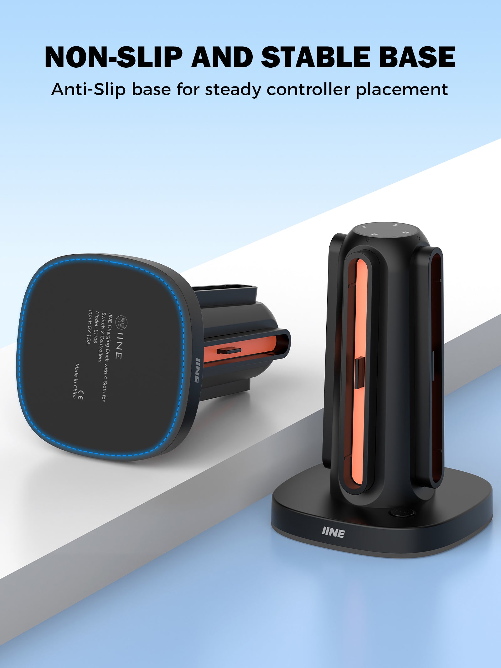 IINE 4-IN-1 Black Fast Charging dock station for Switch 2