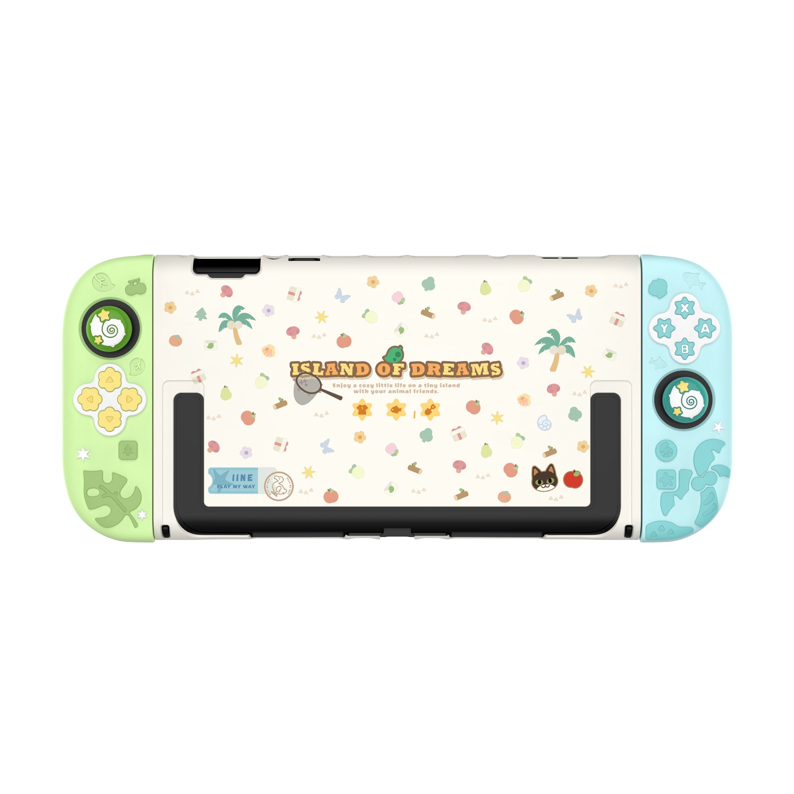 Island Dream Themed Accessories Series for Switch2/Switch1 – Cozy Protective Case, Carrying Case, Controller