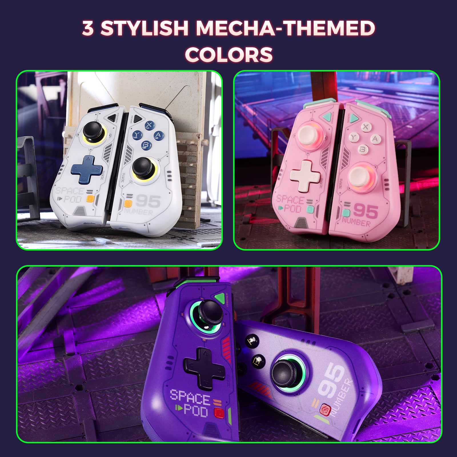 IINE Mecha Warrior Joypad for Nintendo Switch V1/V2/OLED