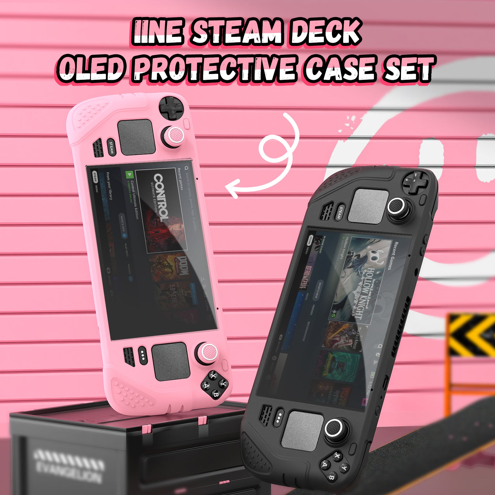IINE Steam Deck OLED Protective Case Set