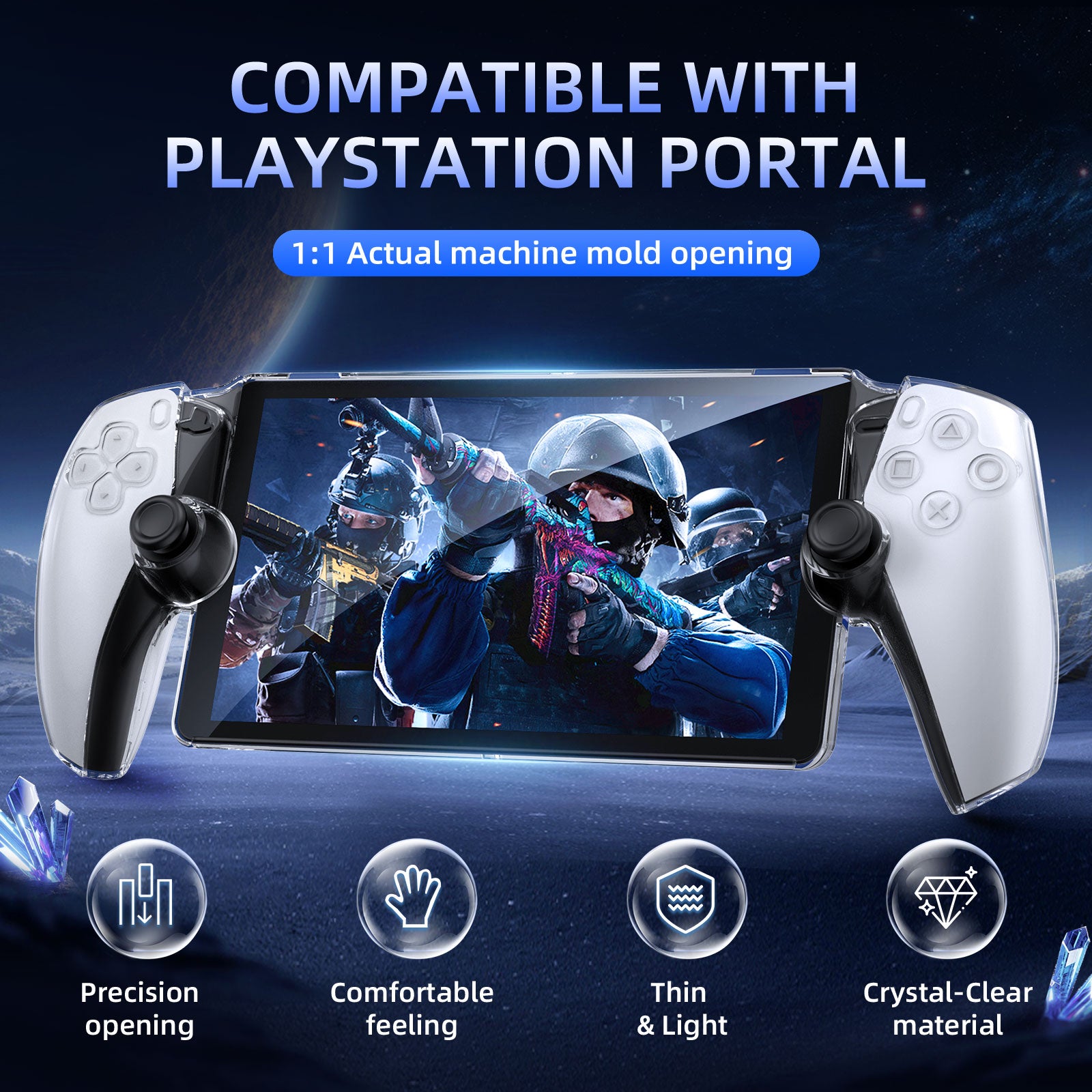 IINE transparent protective case for PlayStation Portal