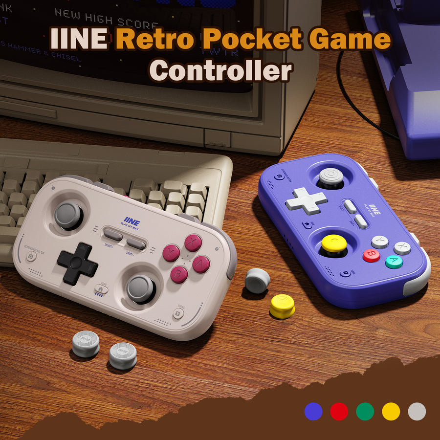 IINE Retro Pocket Chronos Game Controller – Nintendo Layout / Xbox Layout