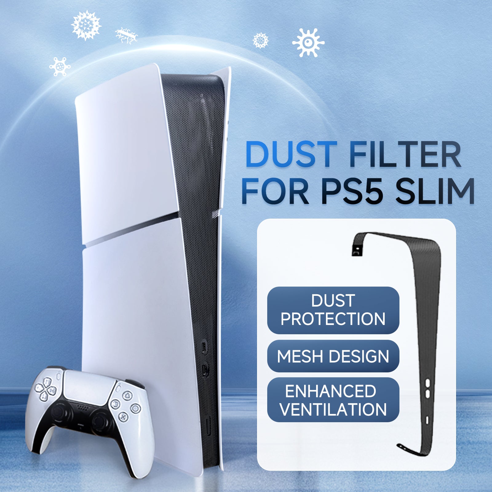 IINE Dust Filter for PS5 Slim