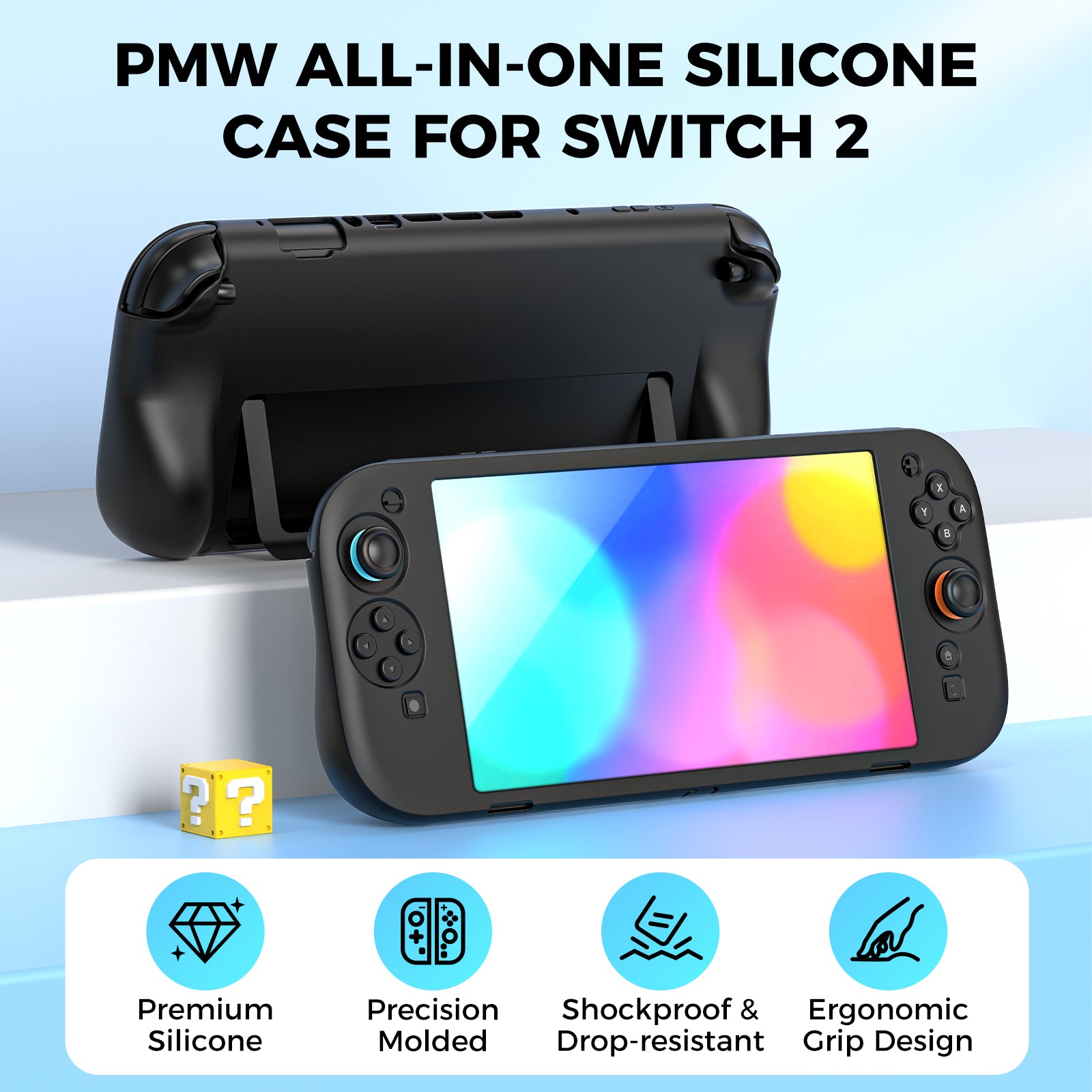 IINE All-in-one Silicone Case for Switch 2