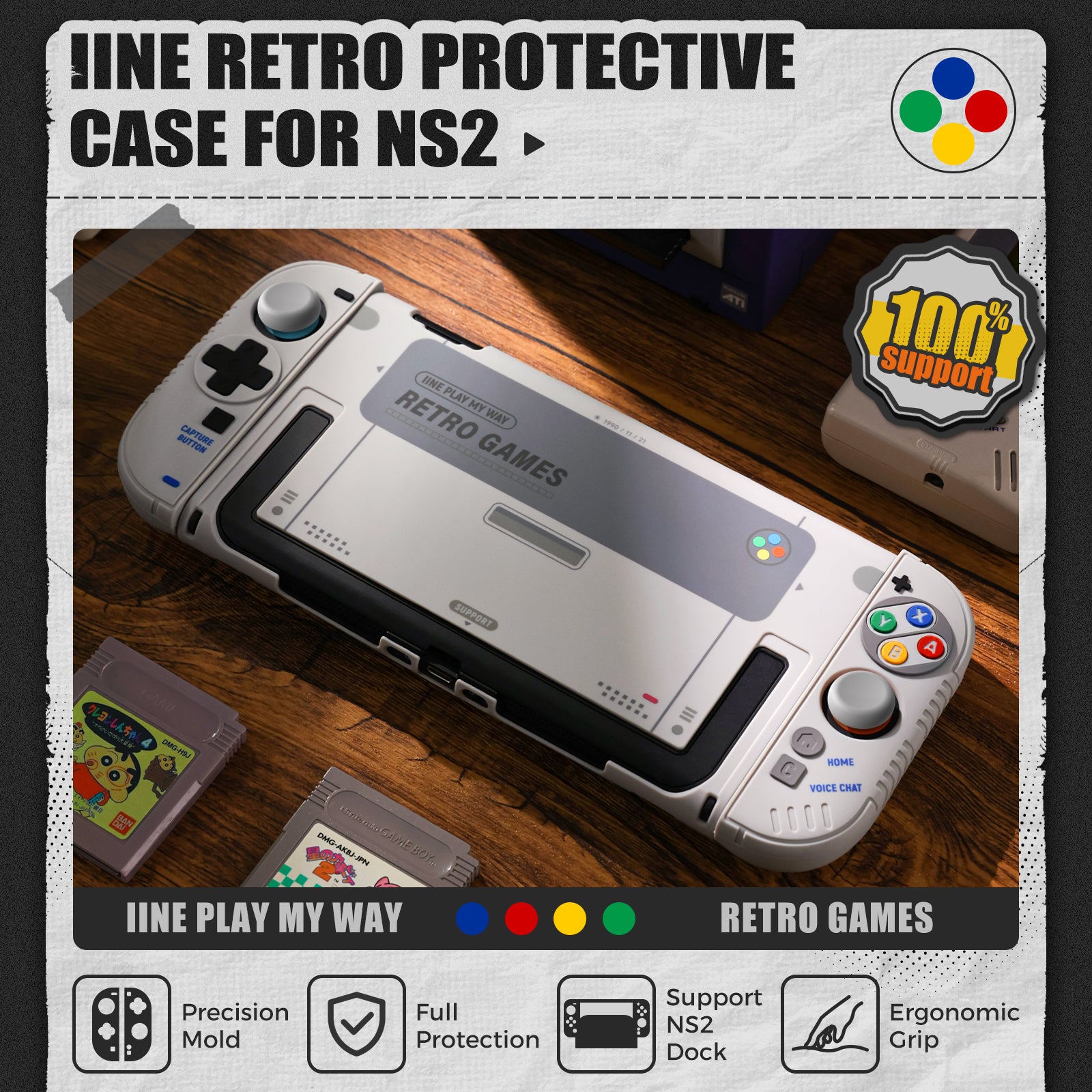 IINE Retro Protective Case for NS2