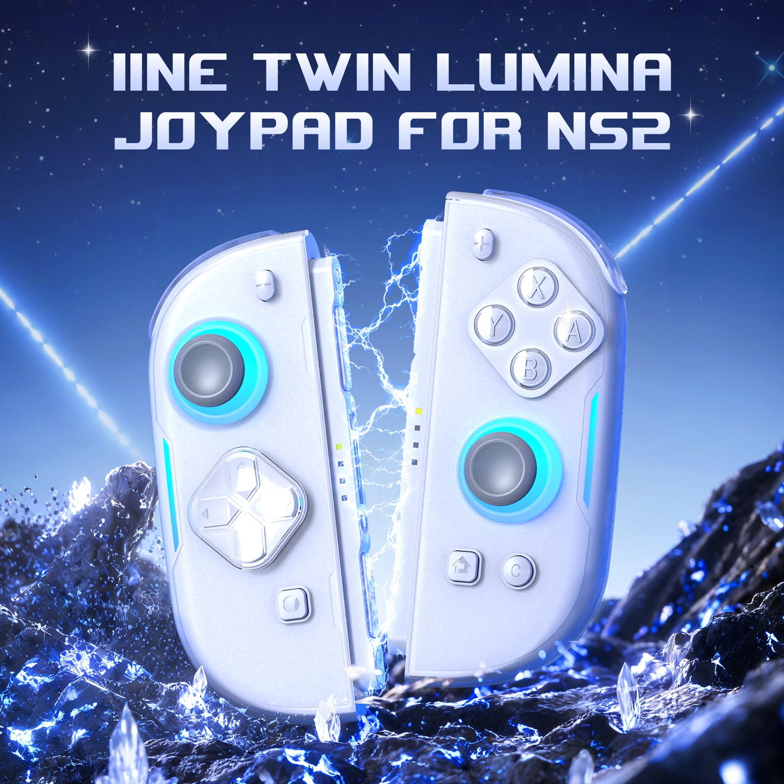 IINE Twin Lumina Wireless Joypad for Switch 2
