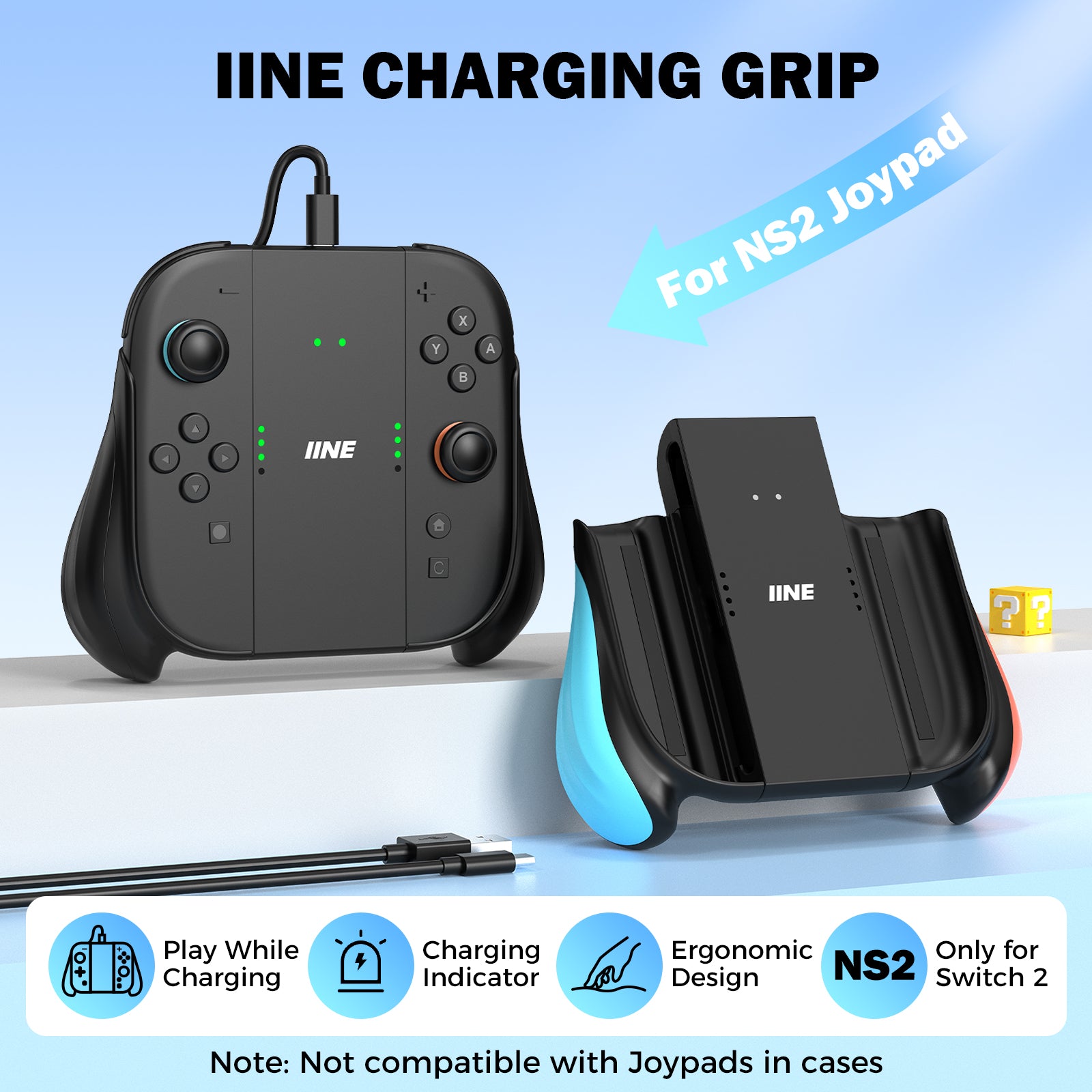 IINE Charging Grip for Switch 2