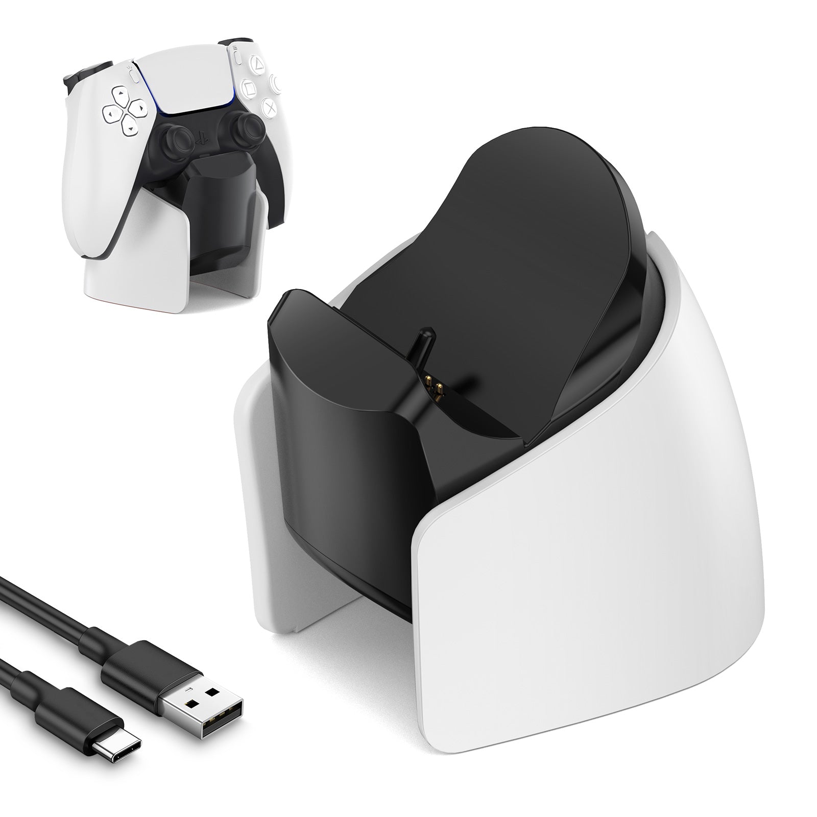 IINE Mini charging Dock for PS5 DualSense Edge Controller/DualSense Controller