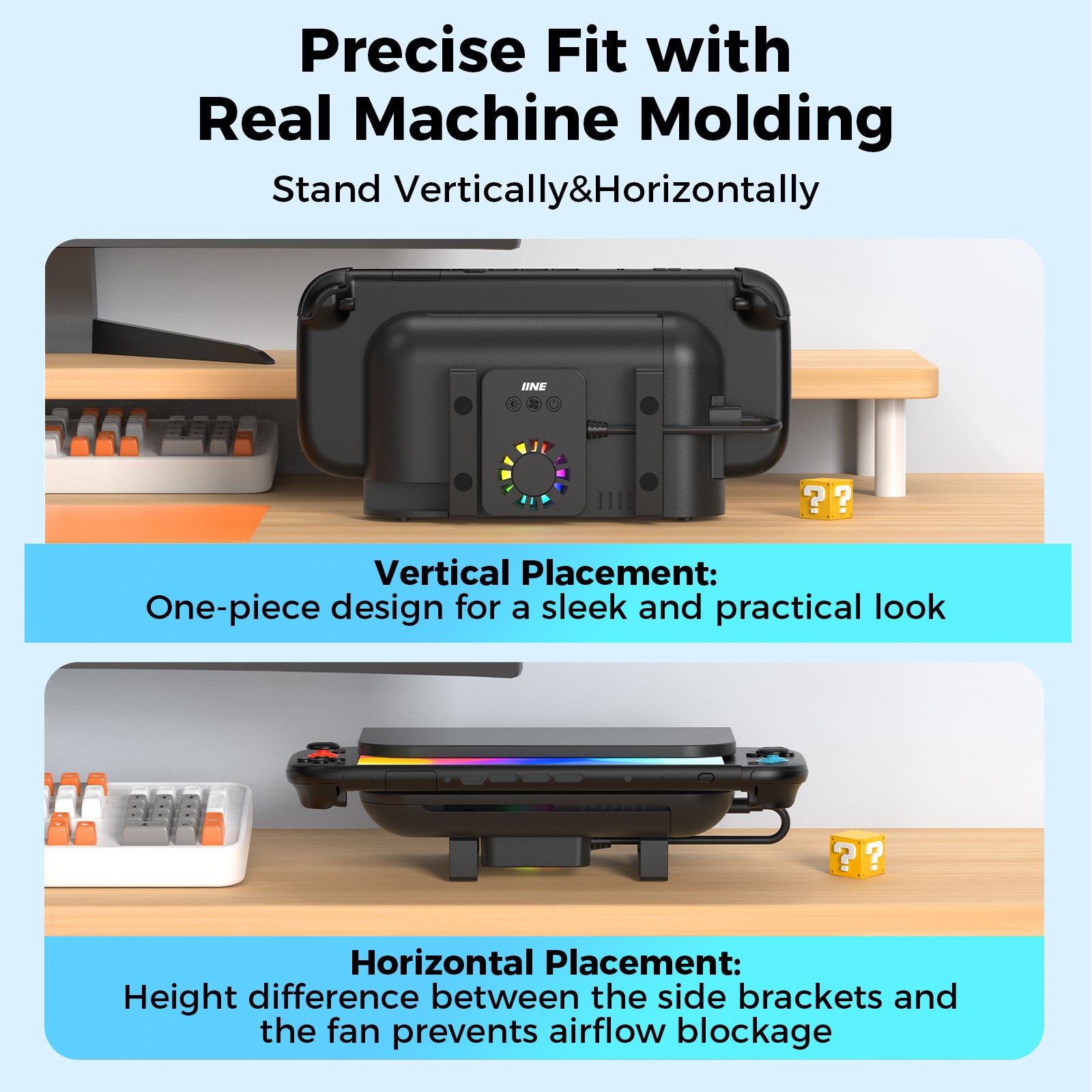 IINE Back Cover Cooling Fan for switch 2