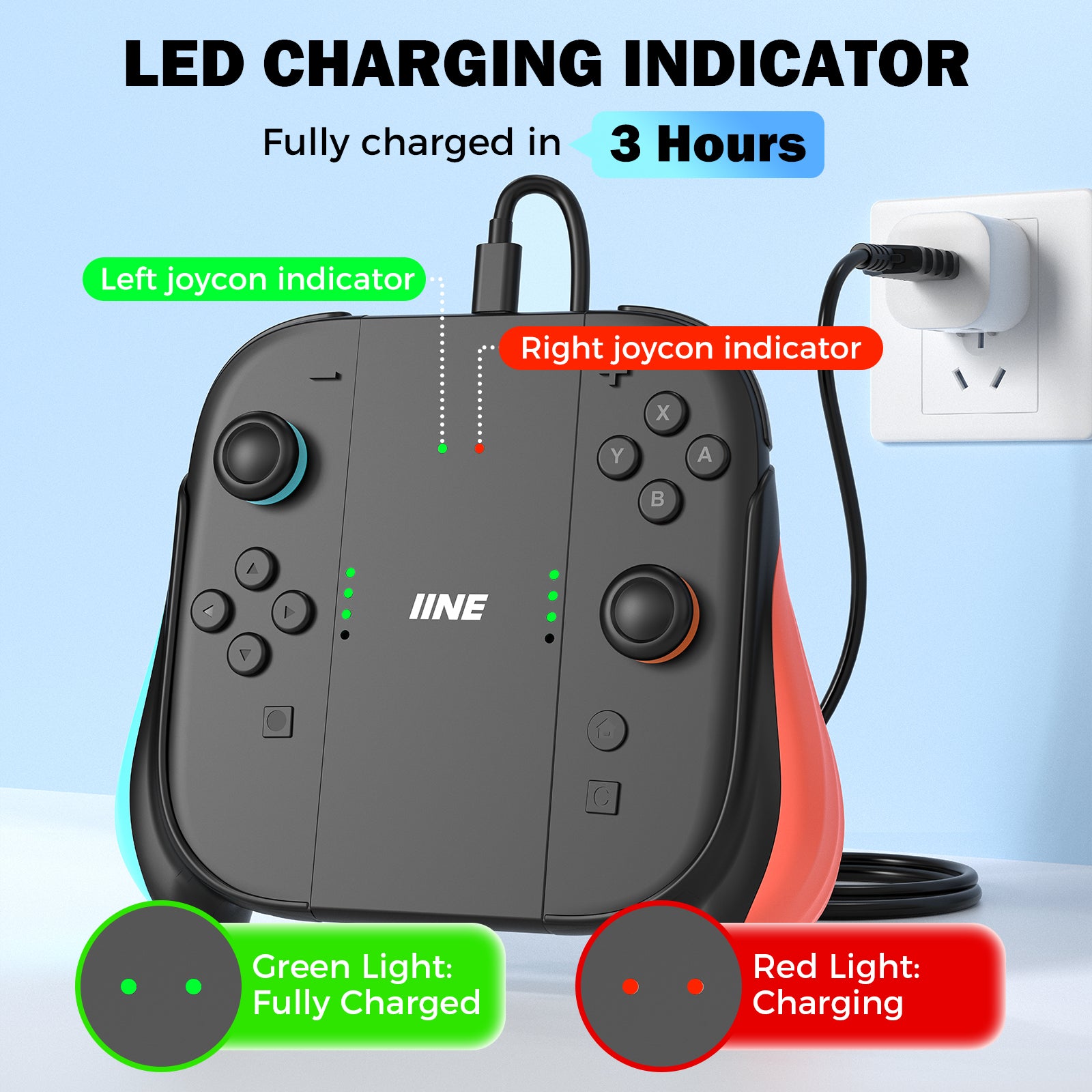 IINE Charging Grip for Switch 2