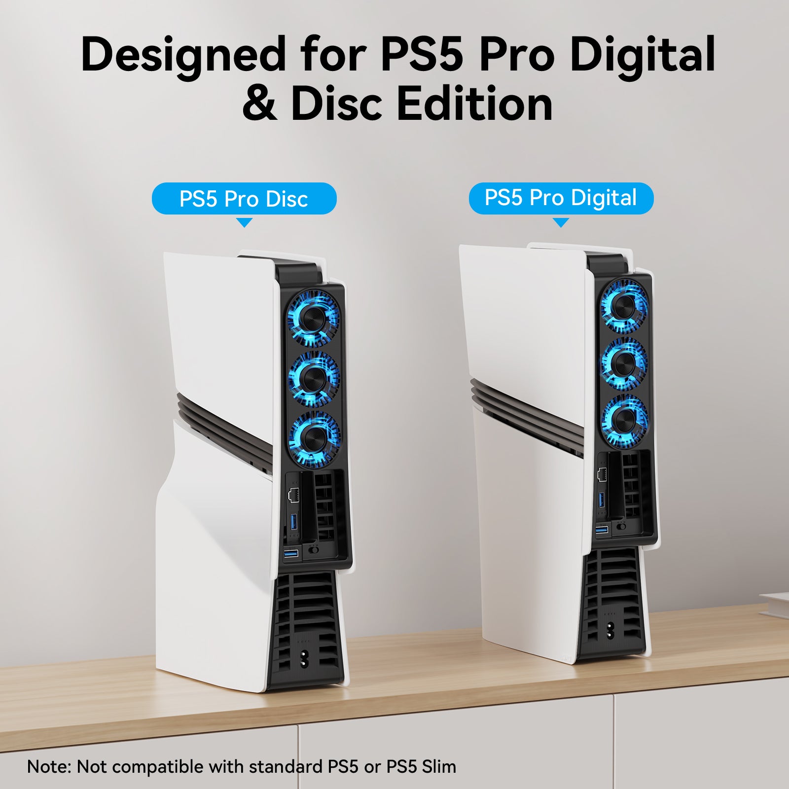 PMW Cooling Fan for PS5 Pro Disc & Digital Edition