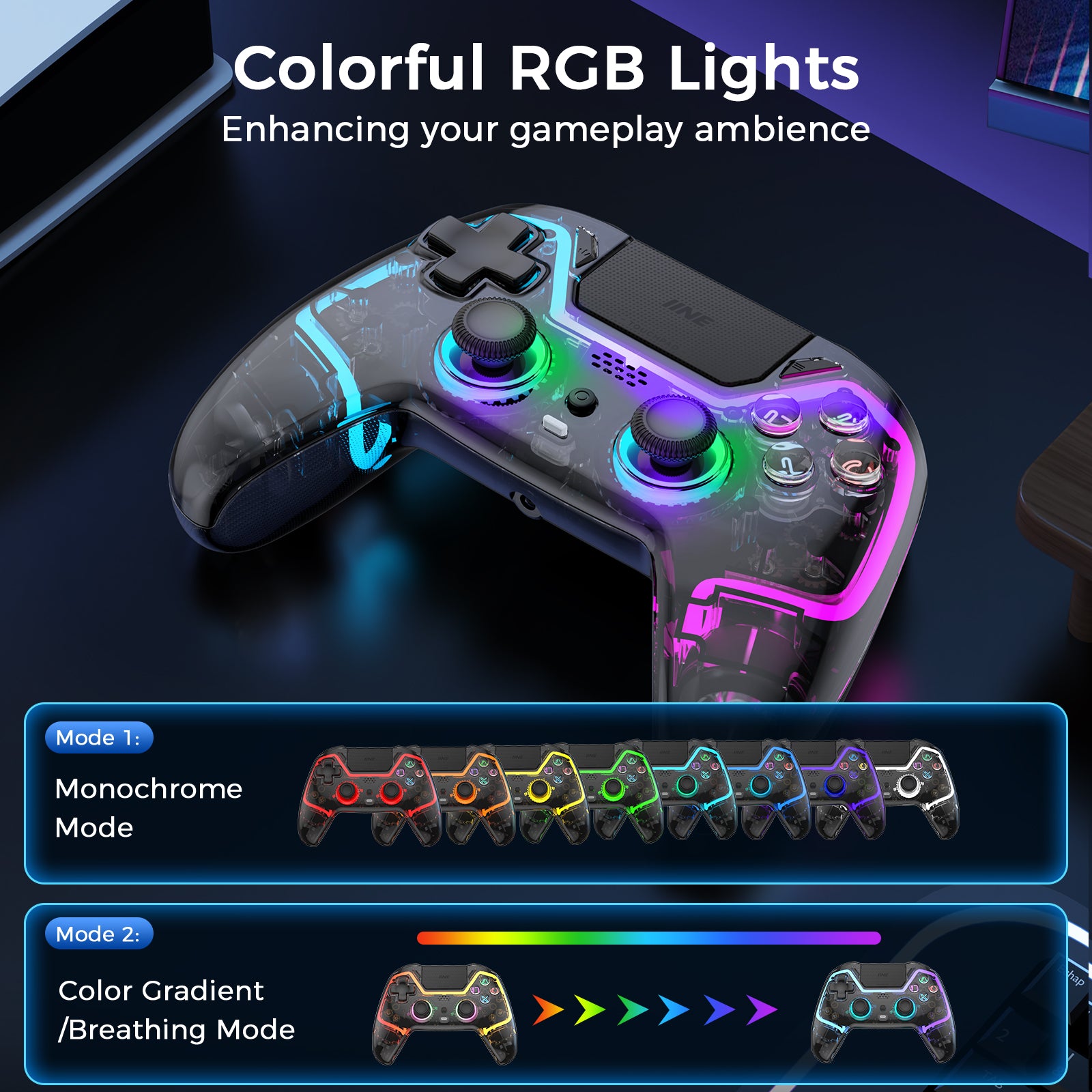 IINE Bastet Wireless Controller Compatible with PS5/PC/Ios/Android