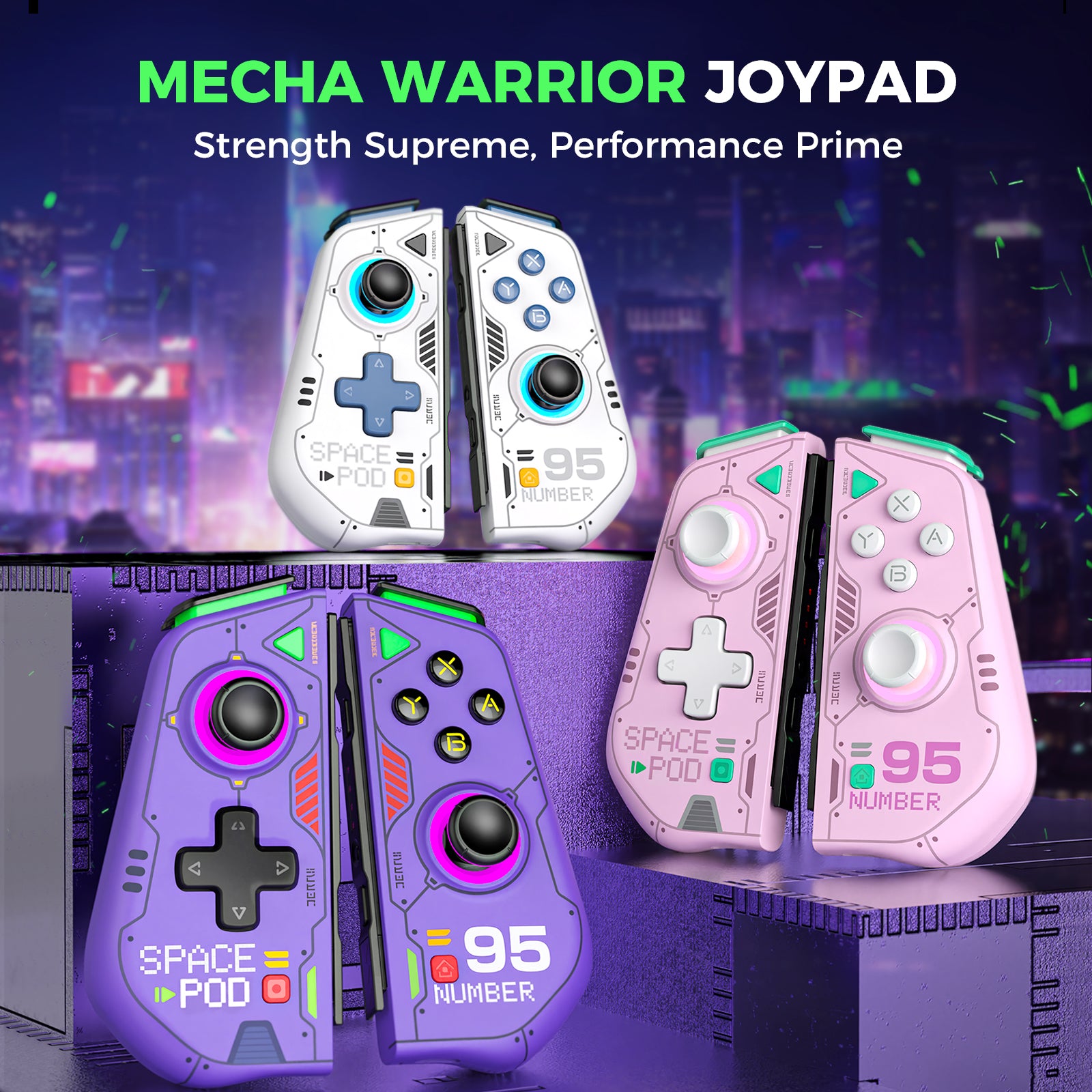 IINE Mecha Warrior Joypad for Nintendo Switch V1/V2/OLED