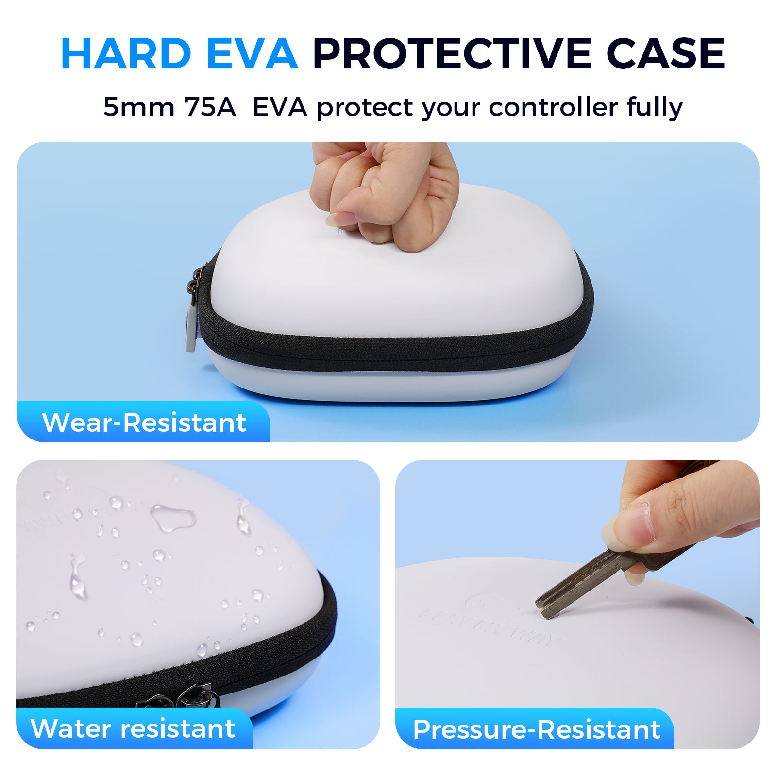IINE White Storage Bag for Ps5 Controller
