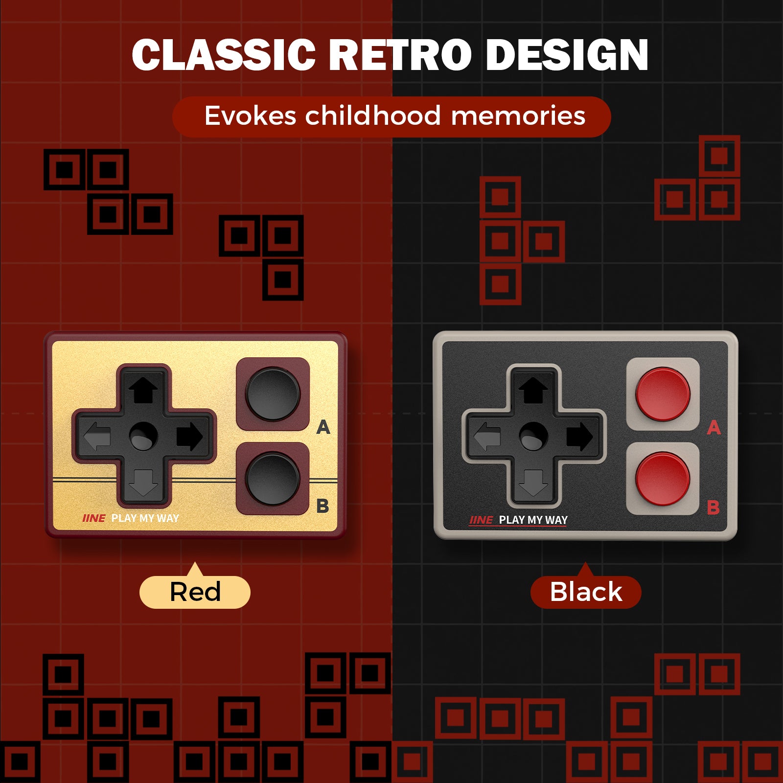 IINE Gamebrick Mini Retro Controller