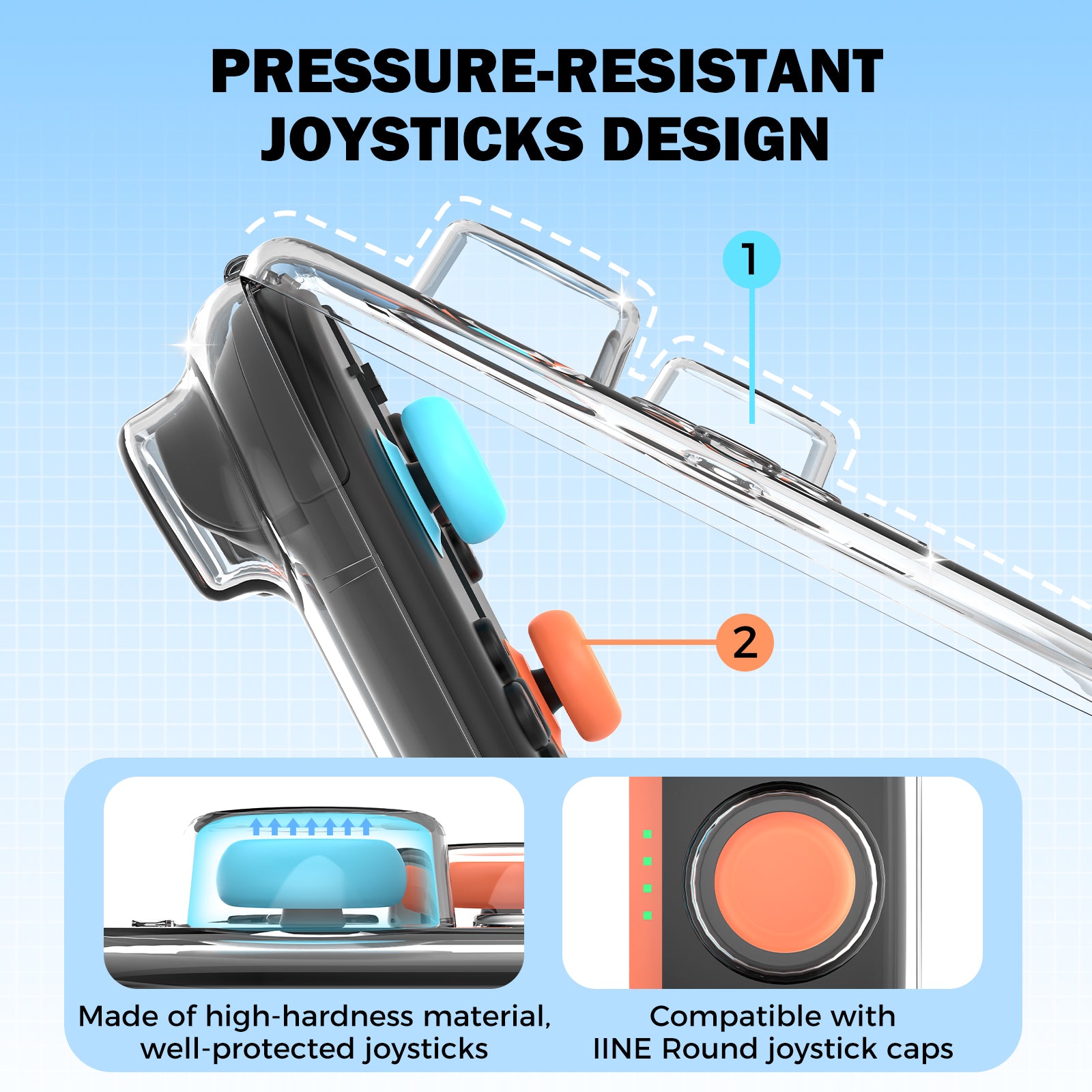 IINE PC Portable Transparent Storage Case for Switch 2