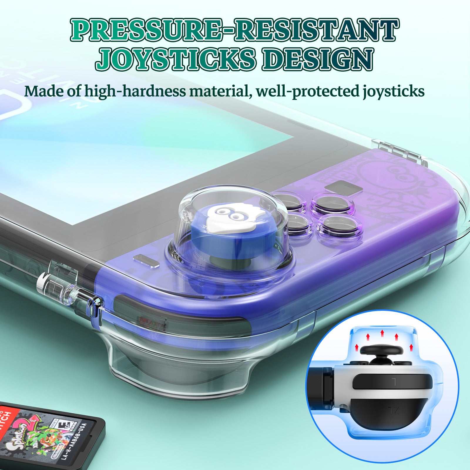 IINE Transparent PC Storage Case for Switch Oled