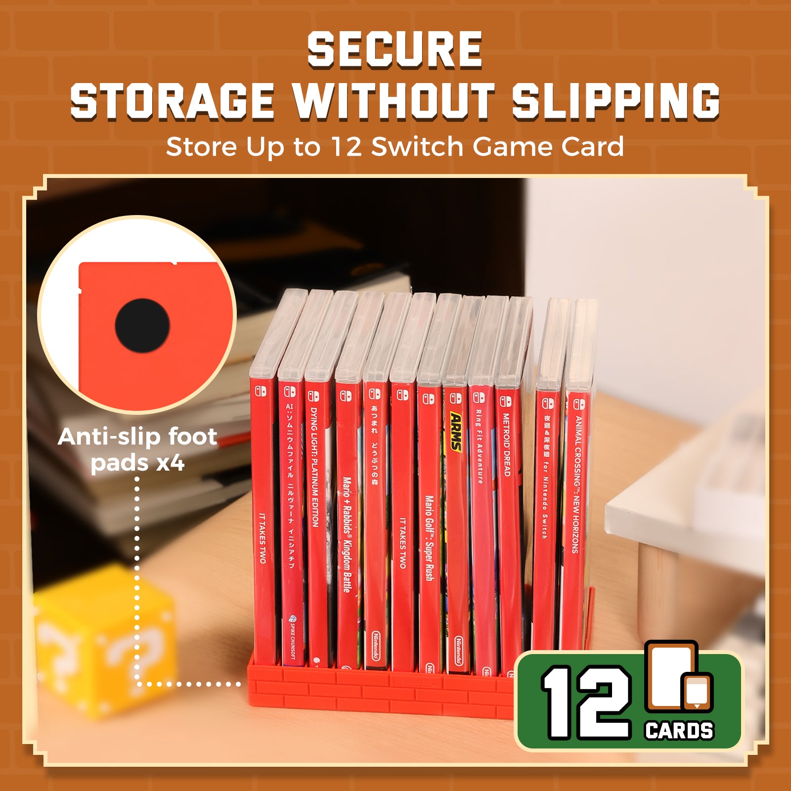 IINE Game Card Storage Rack