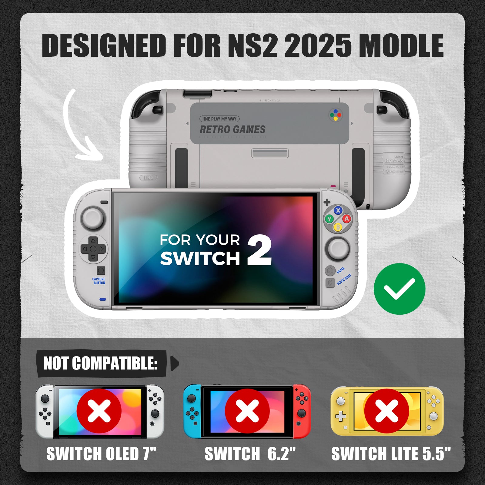 IINE Retro Protective Case for NS2