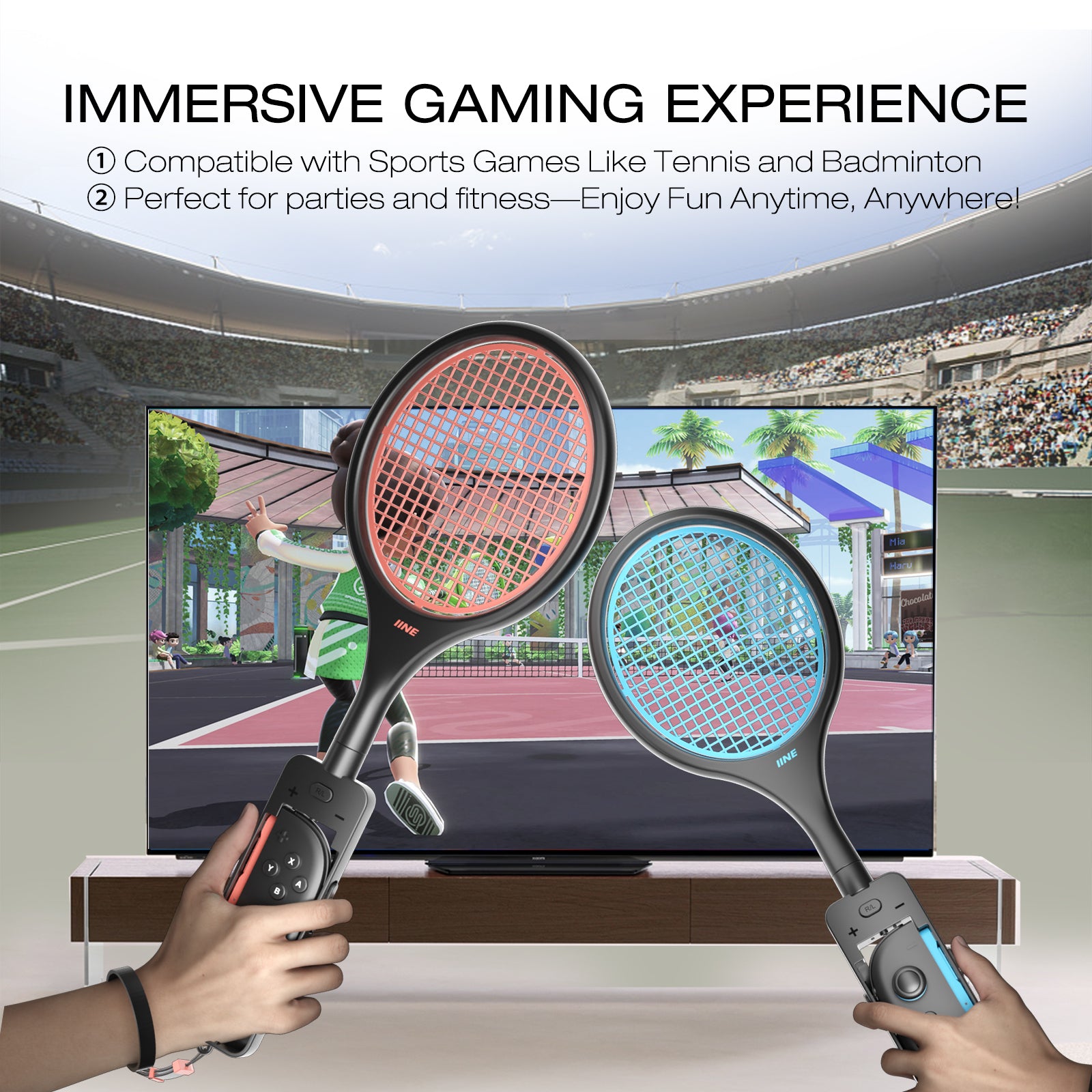 IINE Tennies Racket Set for Switch 2