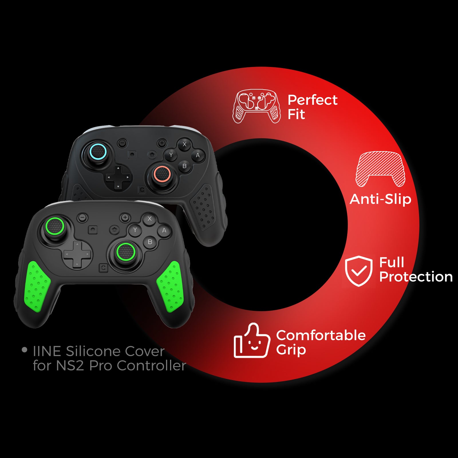 IINE SILICONE COVER FOR NS2 PRO CONTROLLER