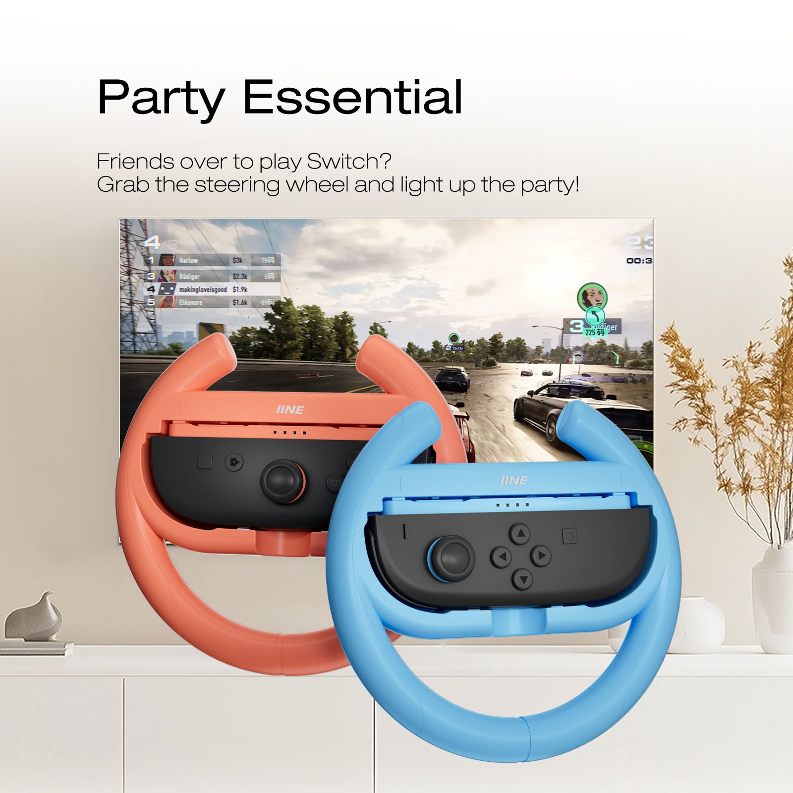 IINE Steering Wheel Grip for Switch 2