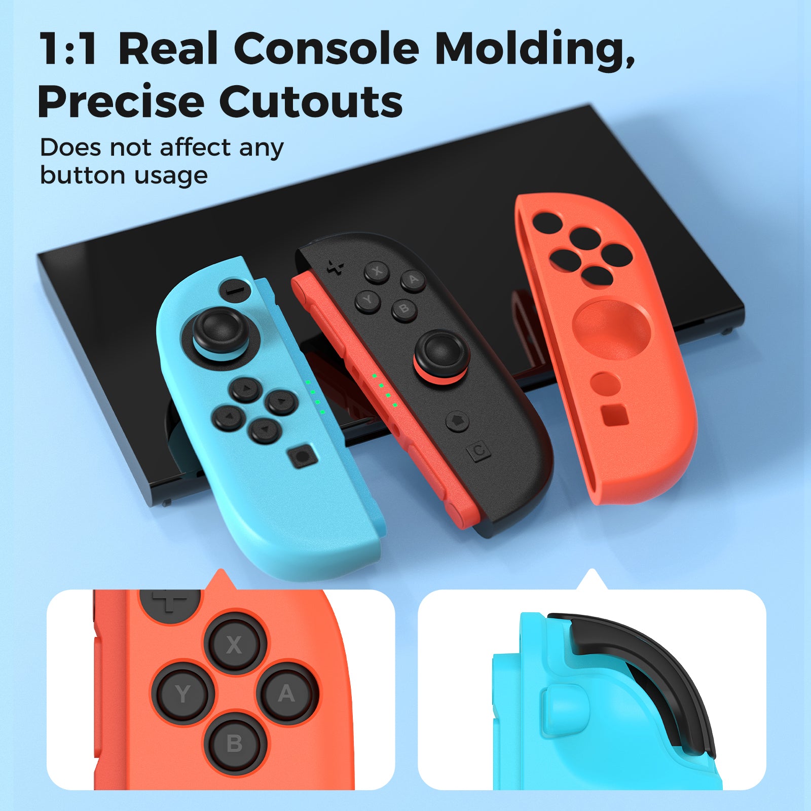 IINE Silicone Raised Back Protective case for switch 2 Joypad