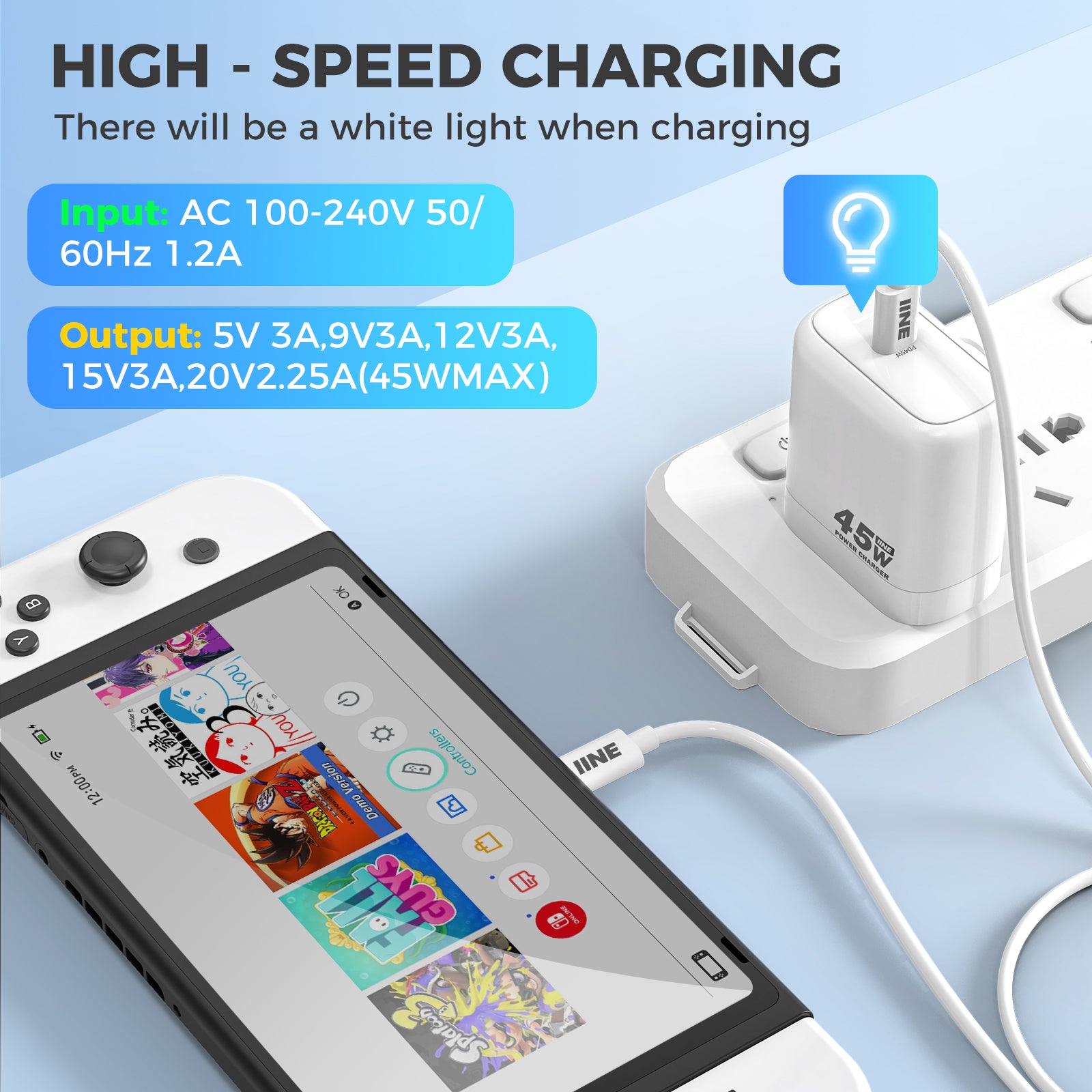 IINE 45W CHARGER FOR SWITCH