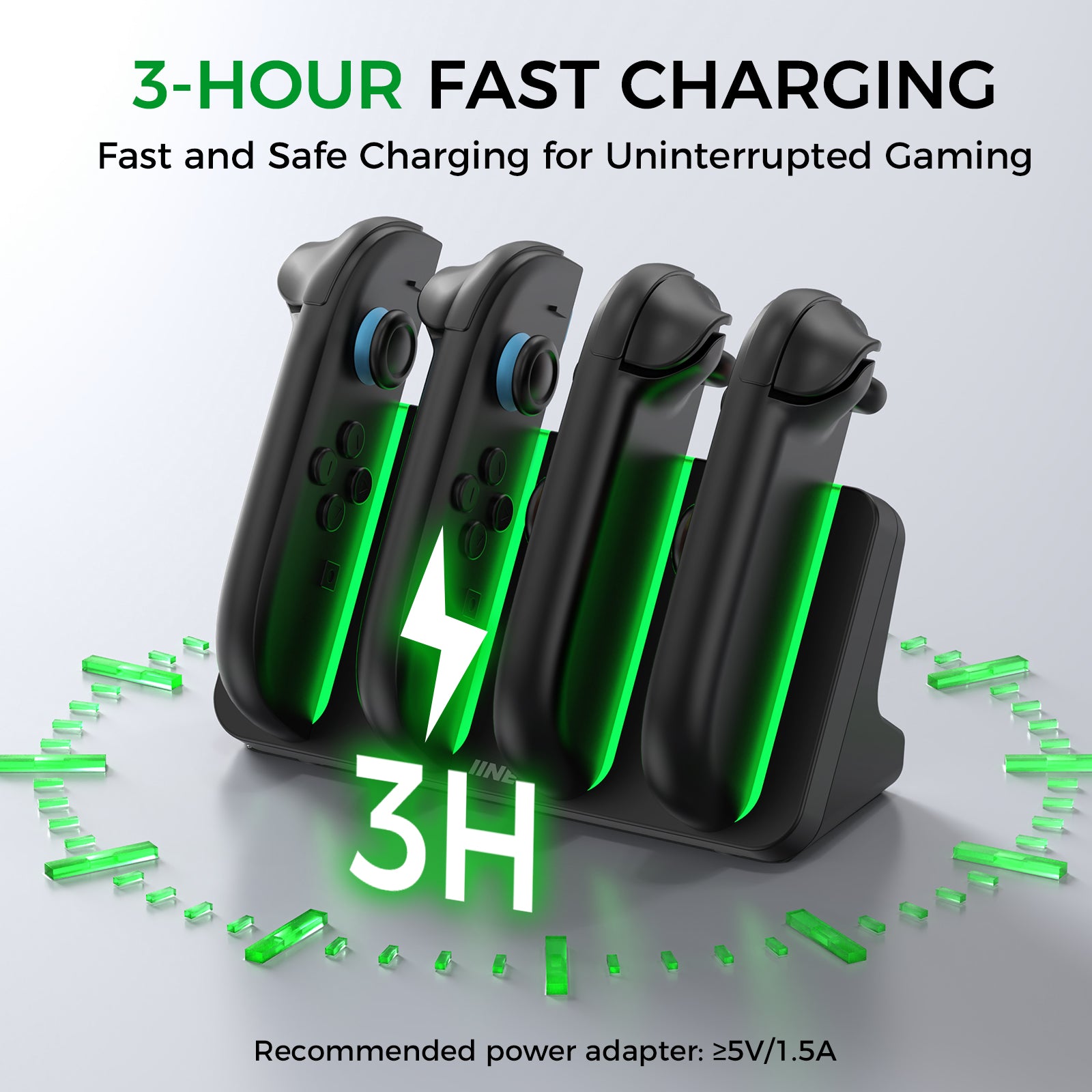 iine 4-in-1 Charging Stand for Switch 2 Fast Charging