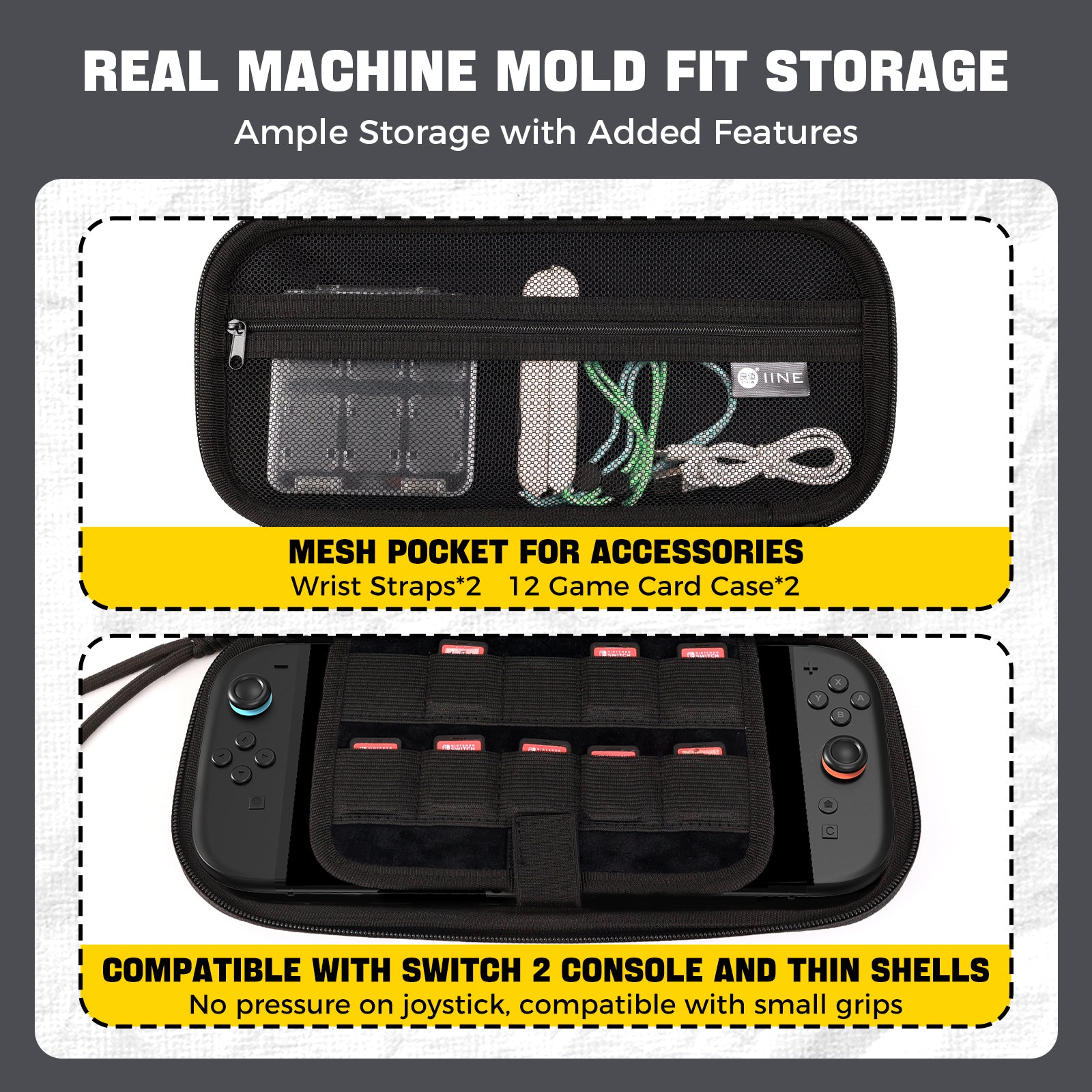 IINE EVA Carrying Storage Bag for Switch 2