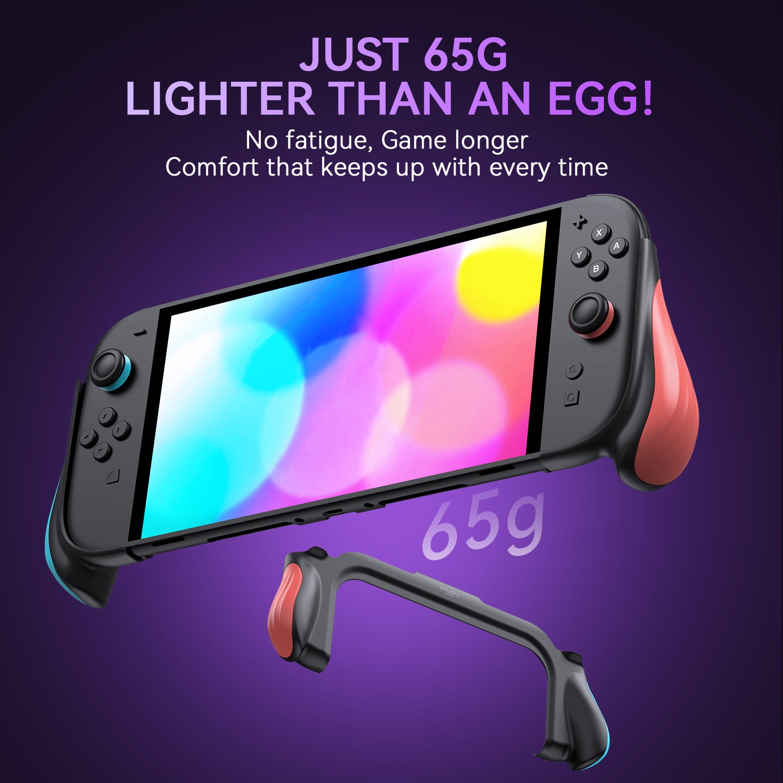 IINE Ergonomic One Piece Grip Case for Switch 2
