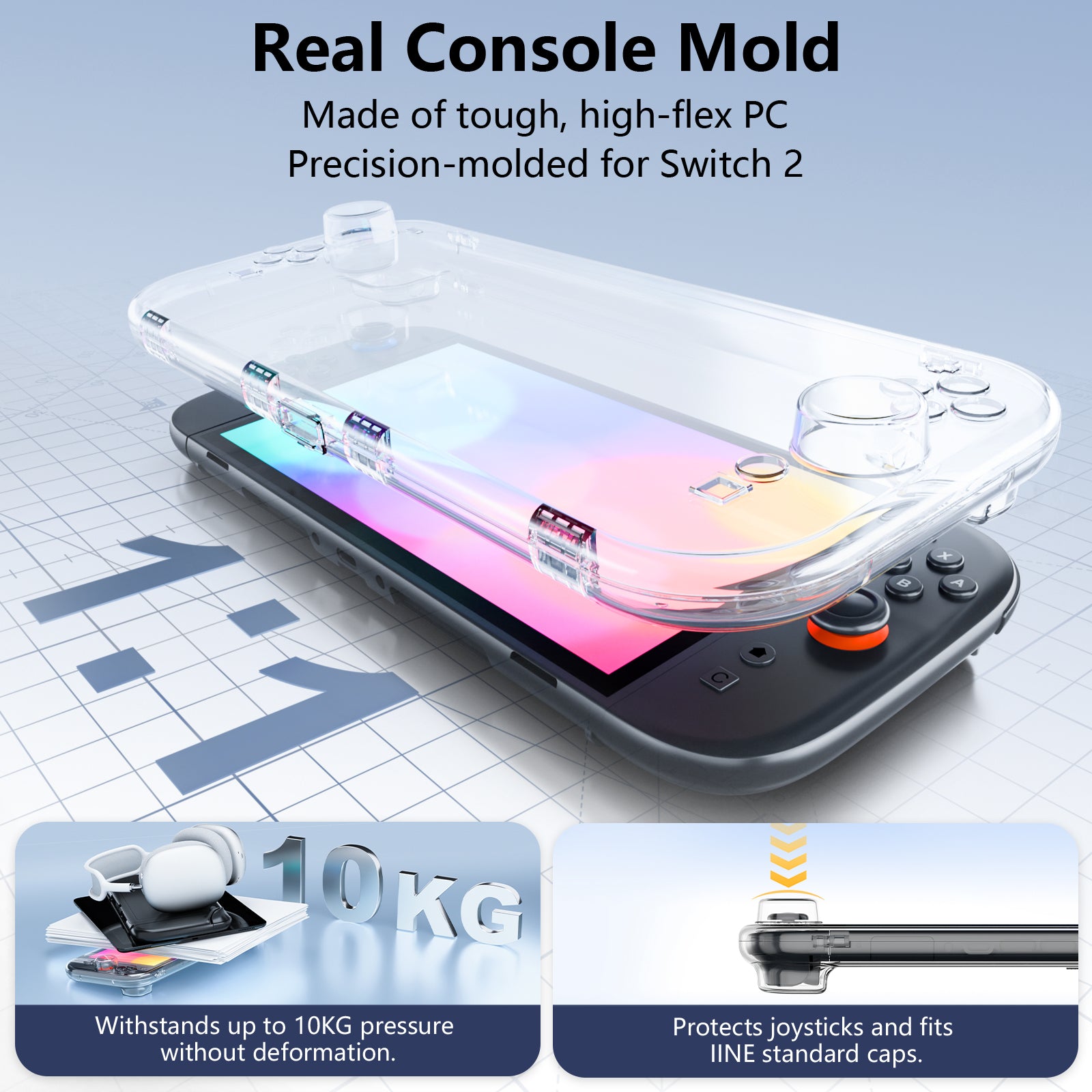 IINE One-Piece Portable PC Storage Case for Switch 2