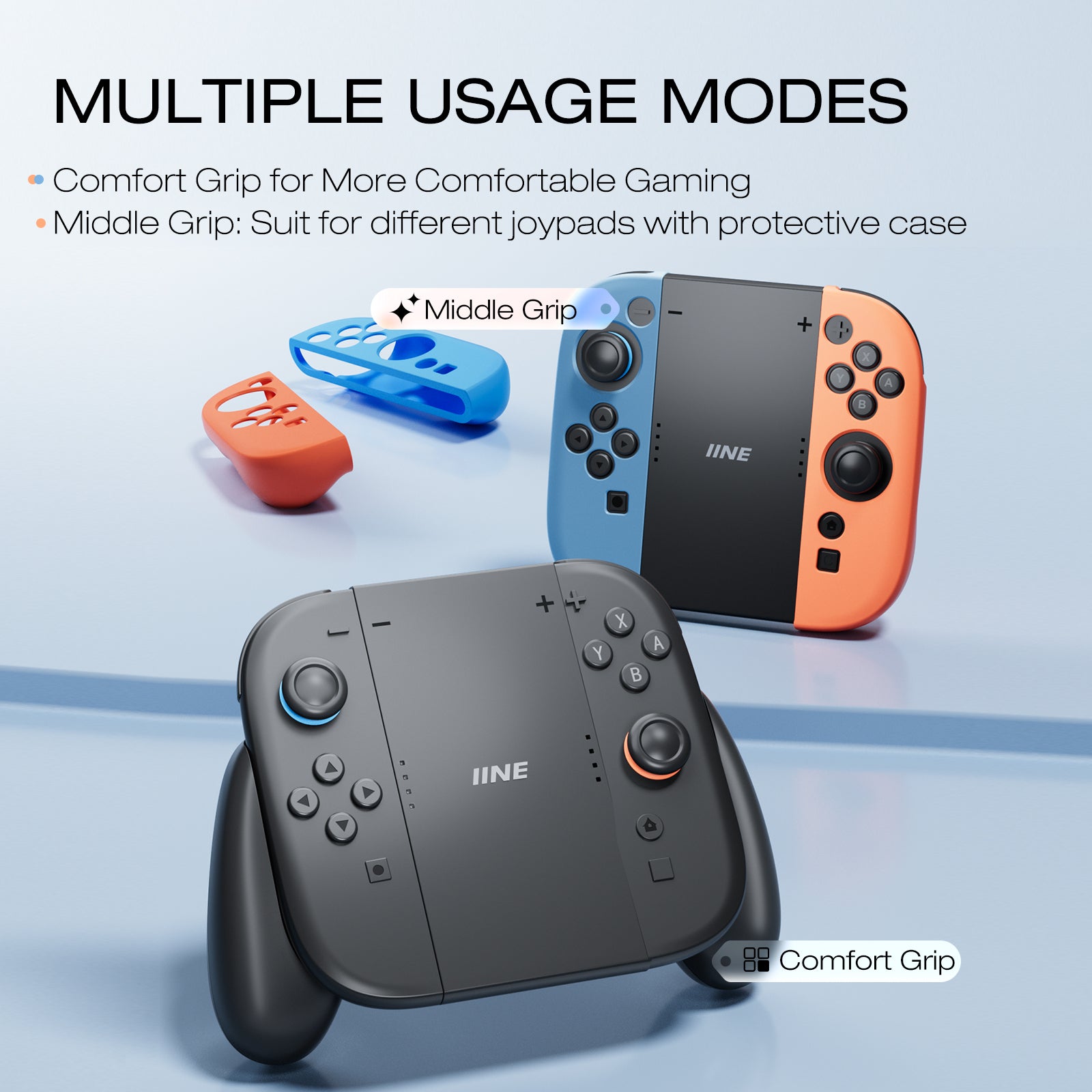 IINE Classical Detachable Multi-function Charging Grip for Switch 2