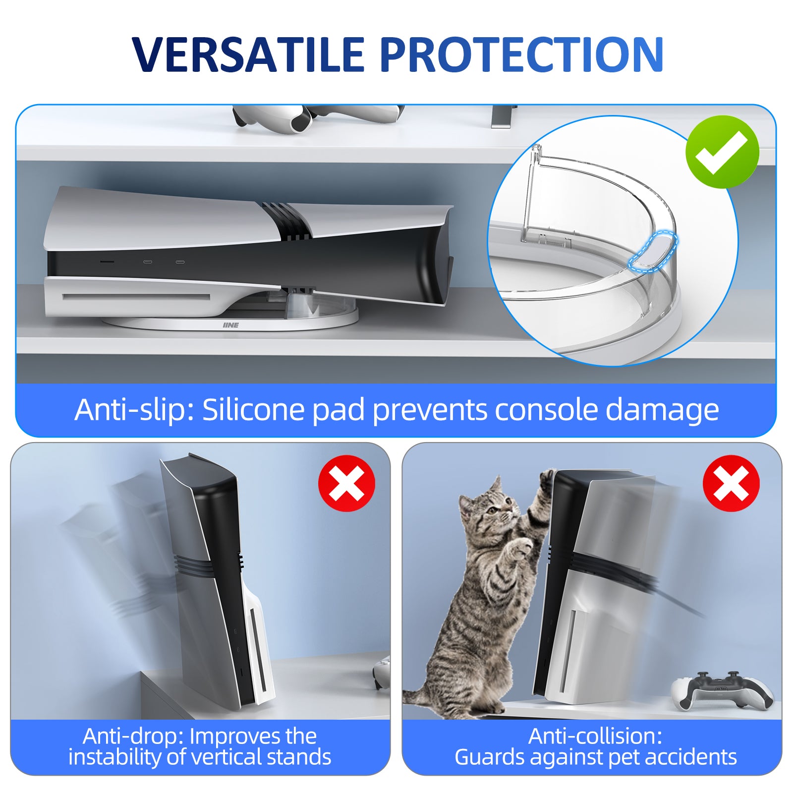 IINE Horizontal Stand for PS5 Pro