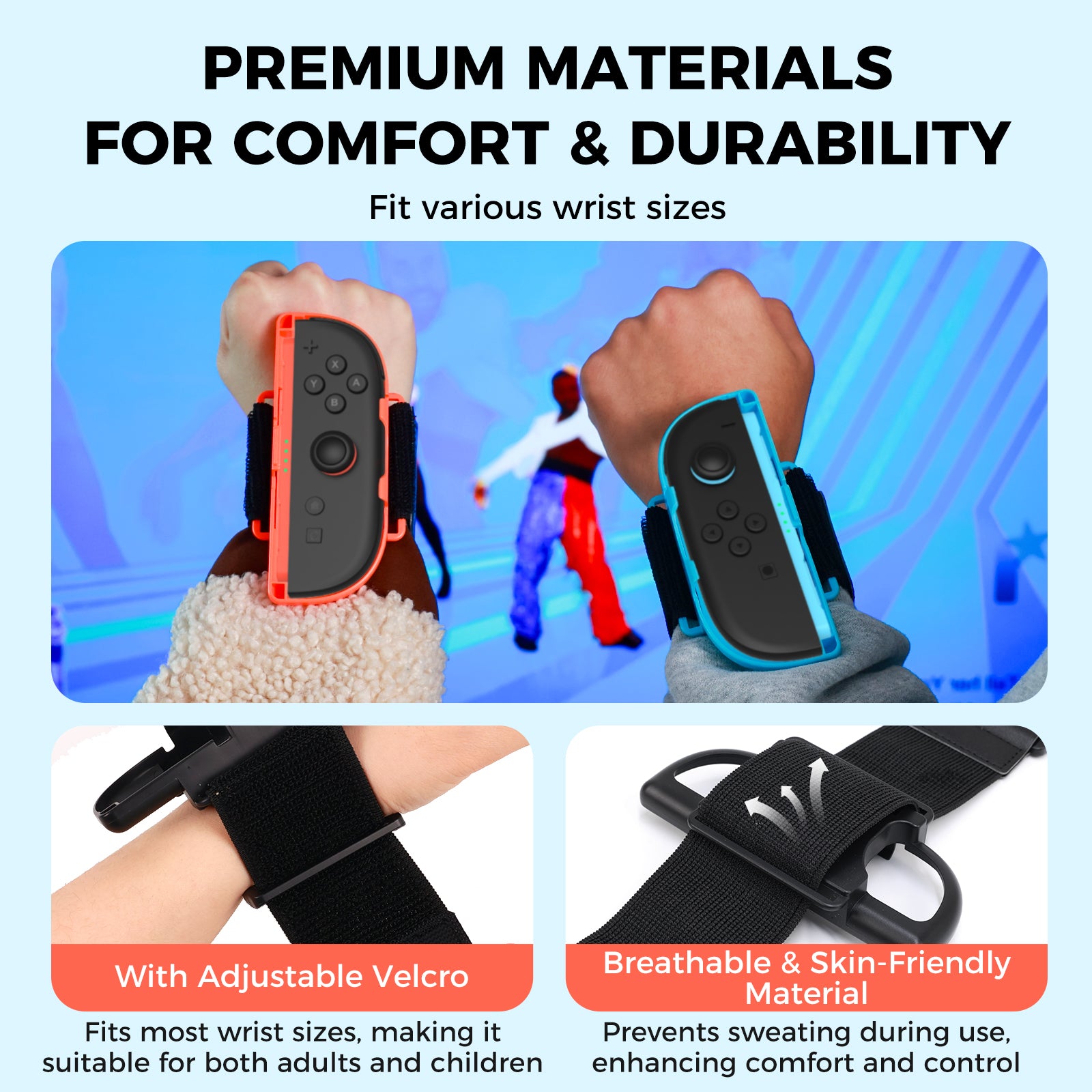 IINE Wrist Bands Grip for Switch 2