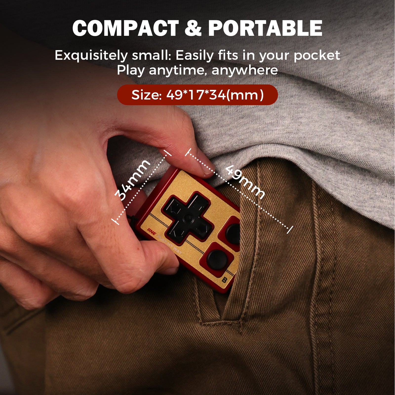 IINE Gamebrick Mini Retro Controller