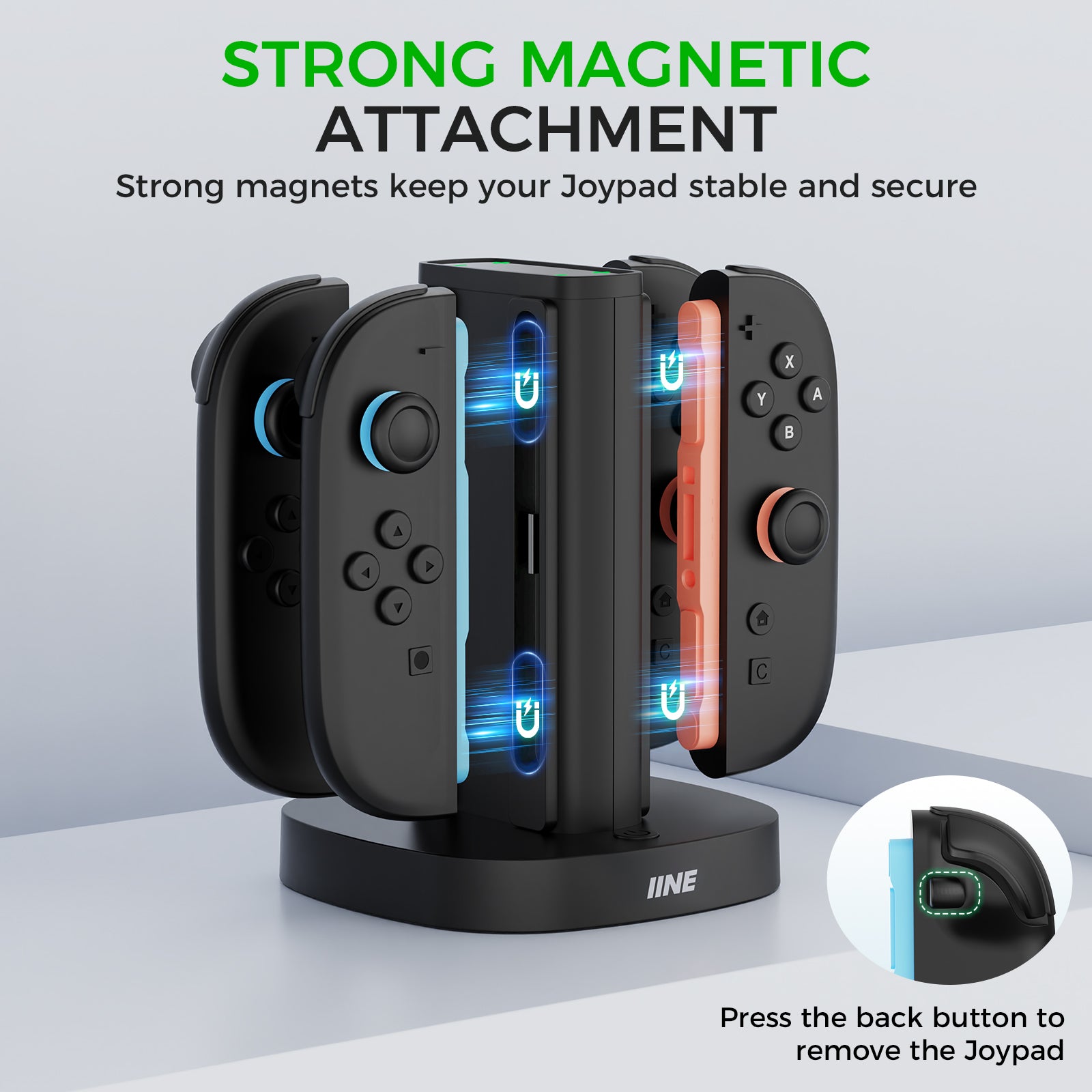 IINE 4-in-1 Charging Stand for Switch 2