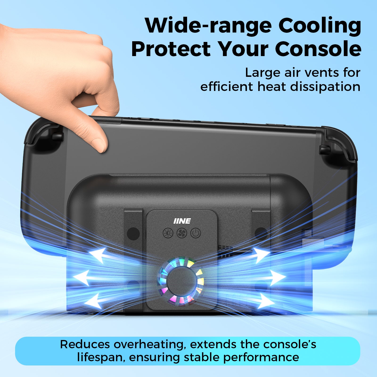 IINE Back Cover Cooling Fan for switch 2