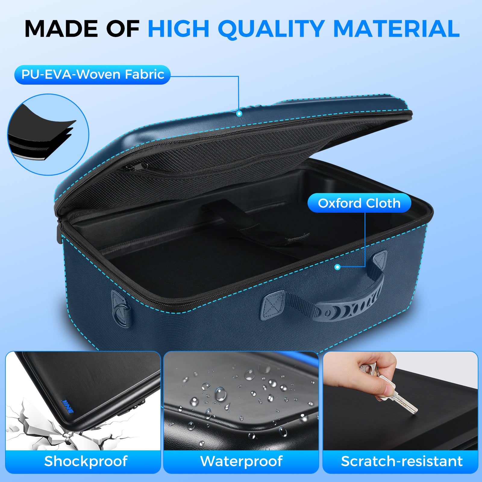IINE CARRYING STORAGE BAG FOR PS5 PRO / Waterproof & Dustproof & Full Protection & Large Capacity & Practical & Convenient
